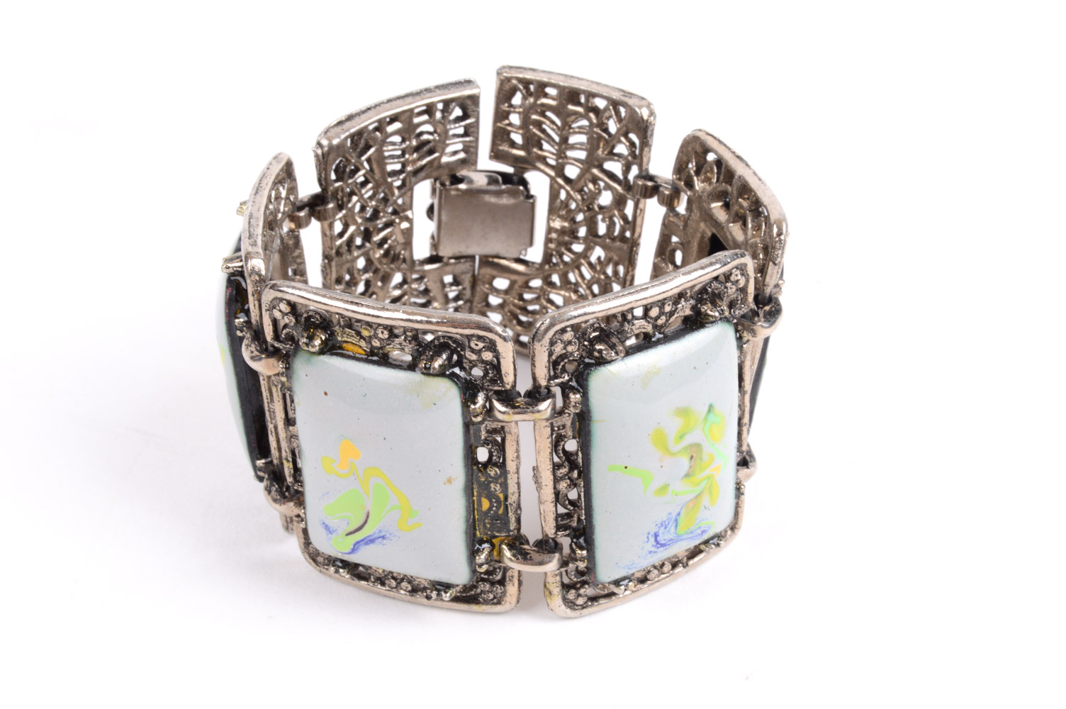 Cameo Bracelet and Matching Earrings