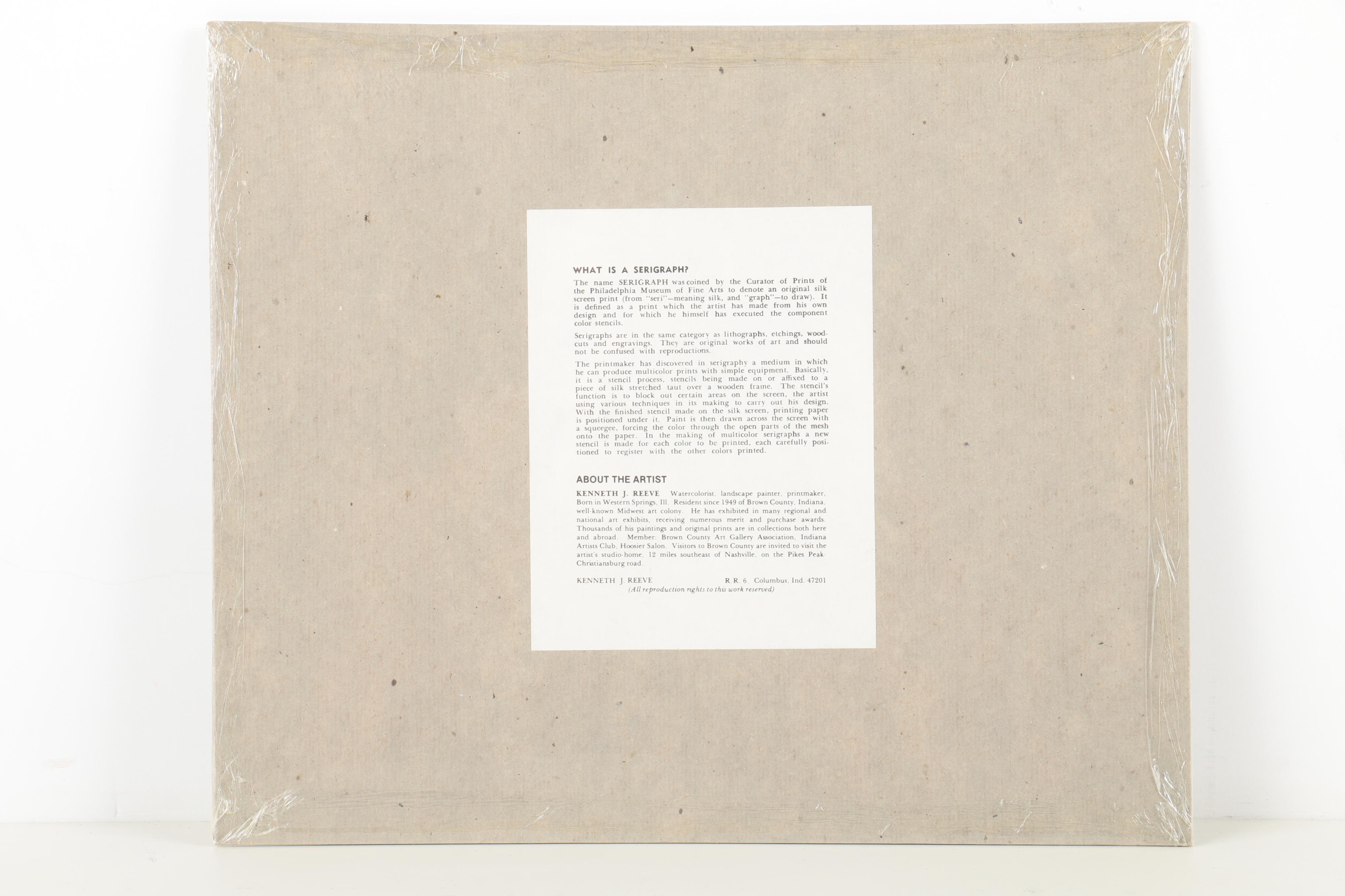 Kenneth Reeve Limited Edition Serigraph on Paper "Cardinal"