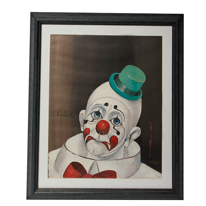 Sad Clown Photo Offset Lithograph after Richard "Red" Skelton