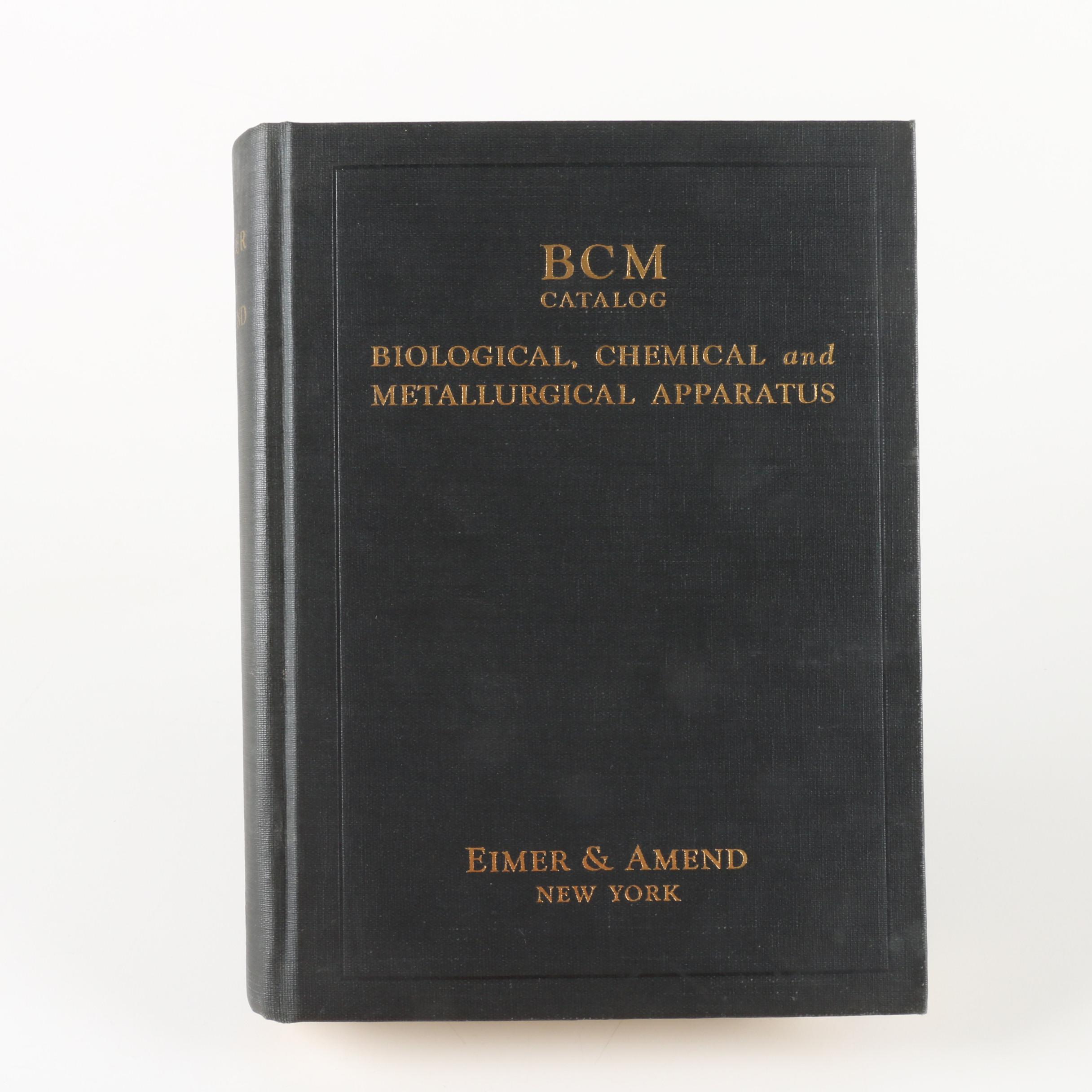 1927 Elmer & Amend "Biological, Chemical and Metallurgical Apparatus Catalog"