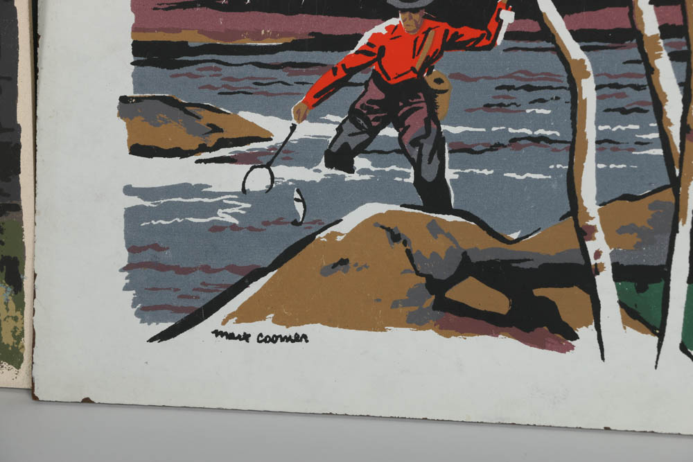 Assortment of Mark Coomer Serigraph on Board of Miscellaneous Scenes