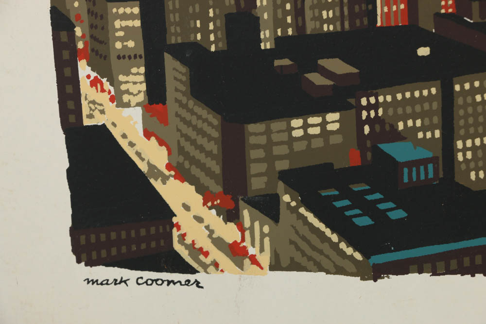 Assortment of Mark Coomer Serigraph on Board of Miscellaneous Scenes