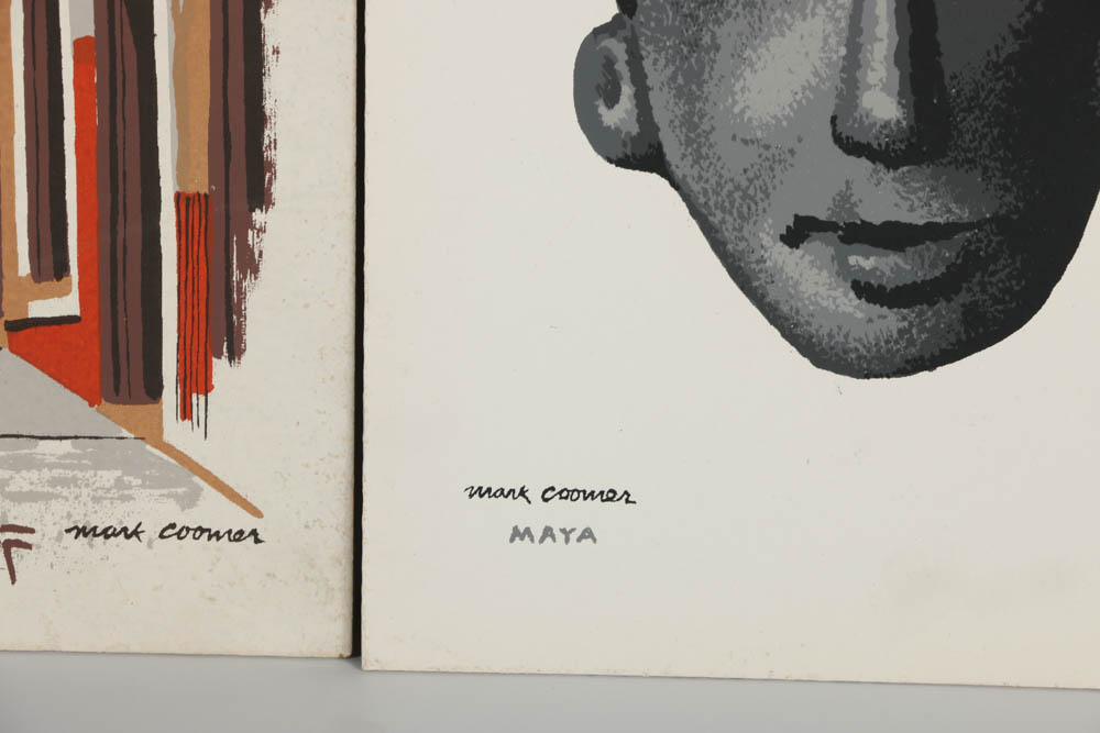 Collection of Mark Coomer Serigraphs on Boards of Genre Scenes