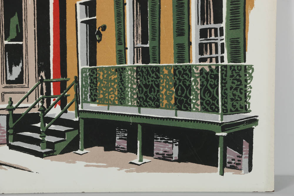 Assortment of Mark Coomer Serigraph on Board of Architectural Scenes