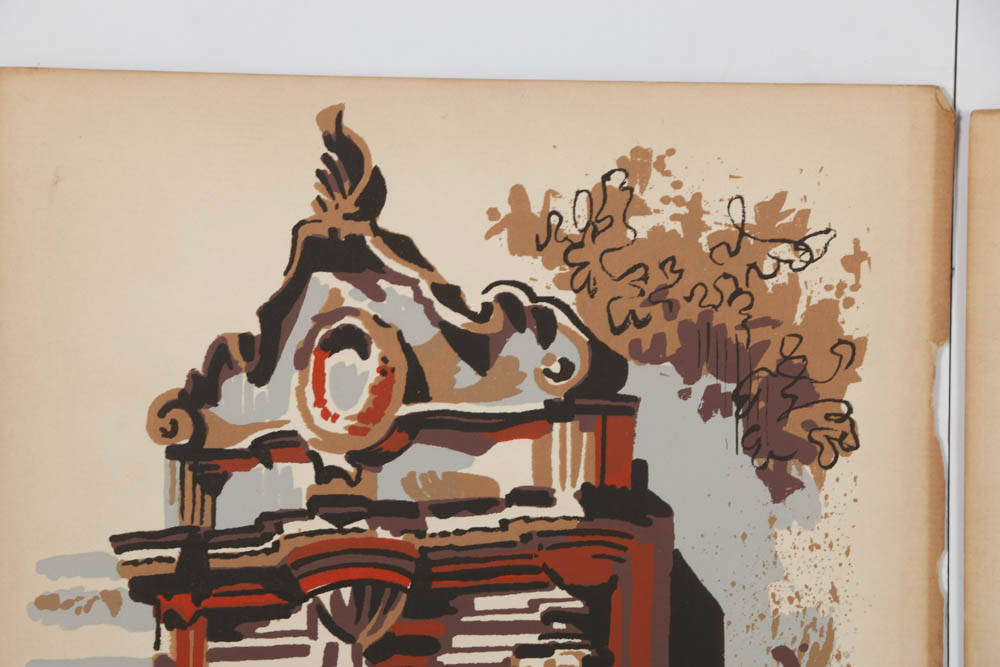 Collection of Mark Coomer Serigraphs on Paper of Urban Street Scenes