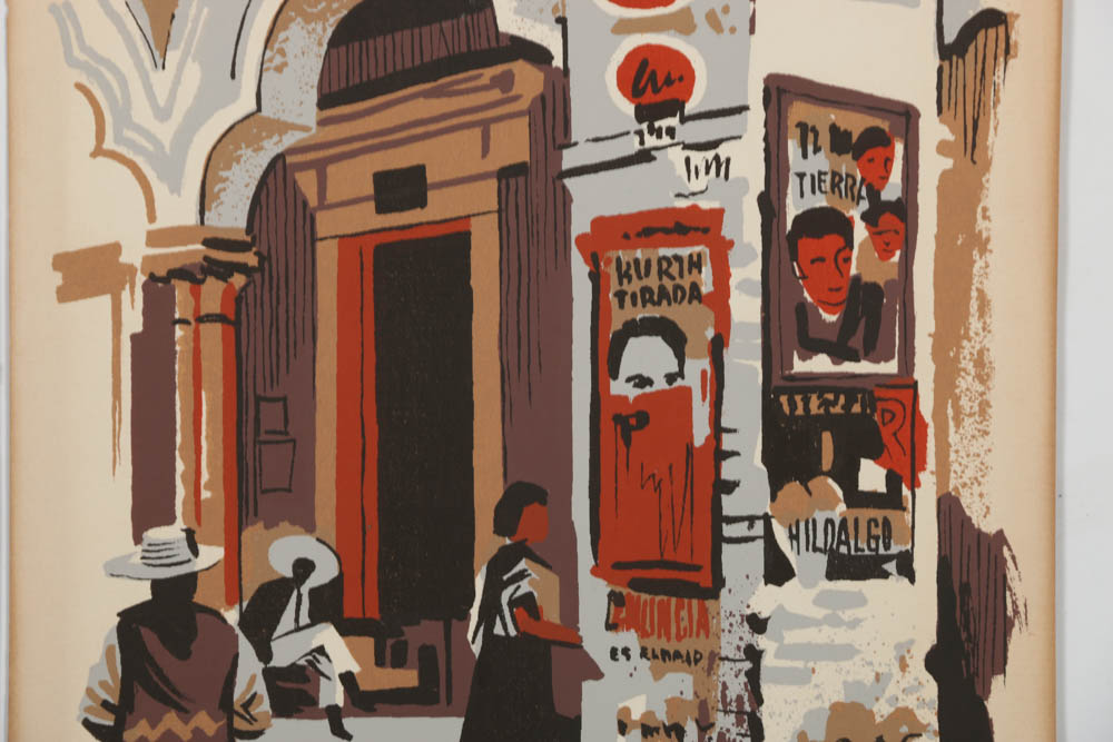 Collection of Mark Coomer Serigraphs on Paper of Urban Street Scenes