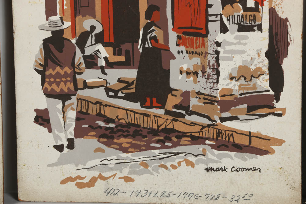 Variety of Mark Coomer Serigraphs on Boards