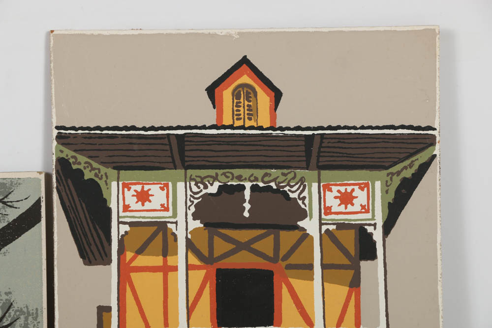 Assortment of Mark Coomer Serigraphs on Board