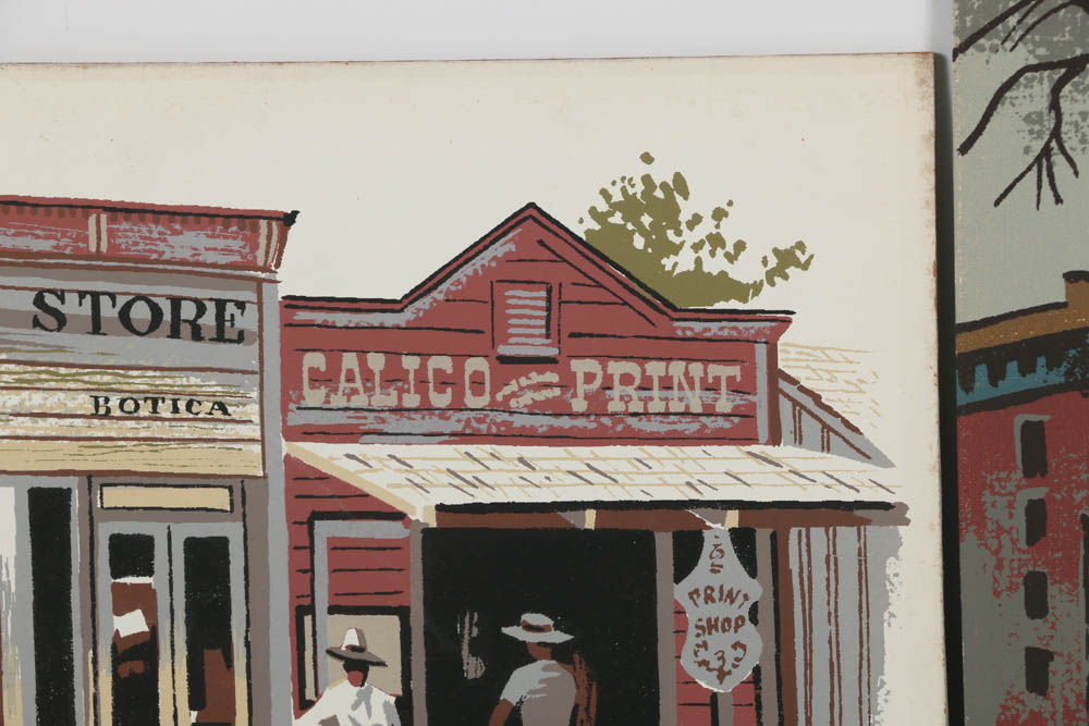 Assortment of Mark Coomer Serigraphs on Board