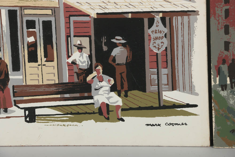 Assortment of Mark Coomer Serigraphs on Board