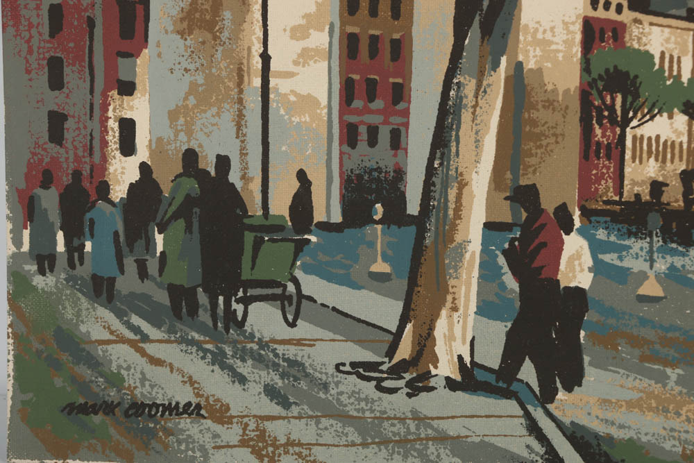 Collection of Mark Coomer Serigraphs on Boards of Architecture