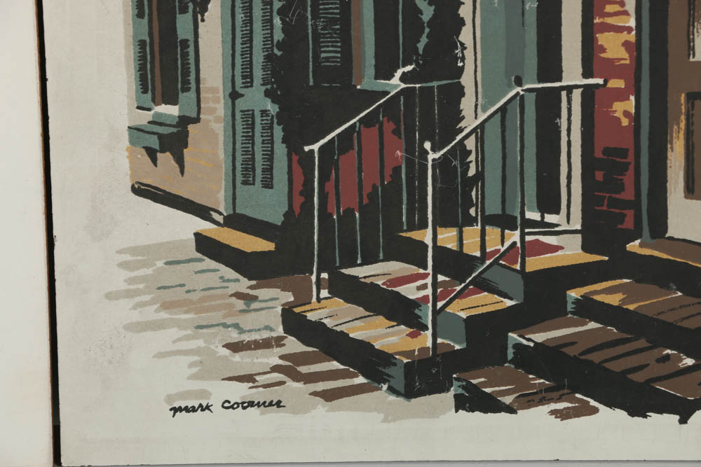 Collection of Mark Coomer Serigraphs on Boards of Genre Scenes