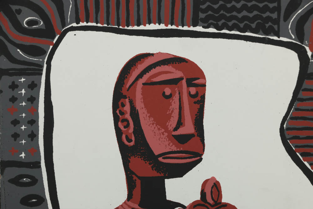 Collection of Mark Coomer Serigraphs on Boards of Non-Western Artifacts