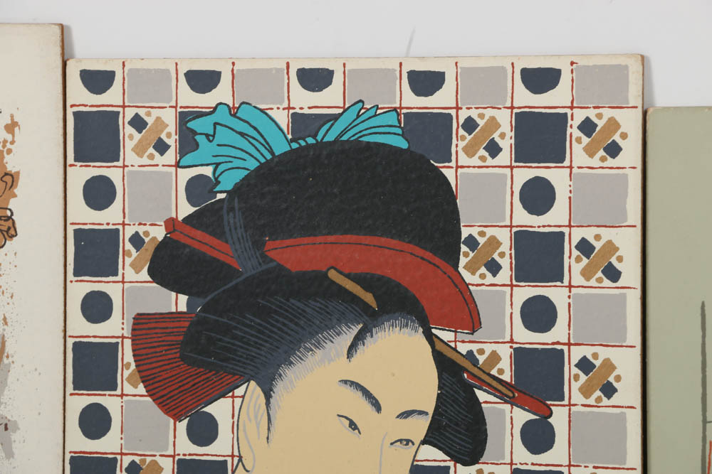 Assortment of Mark Coomer Serigraphs on Board of Genre Scenes