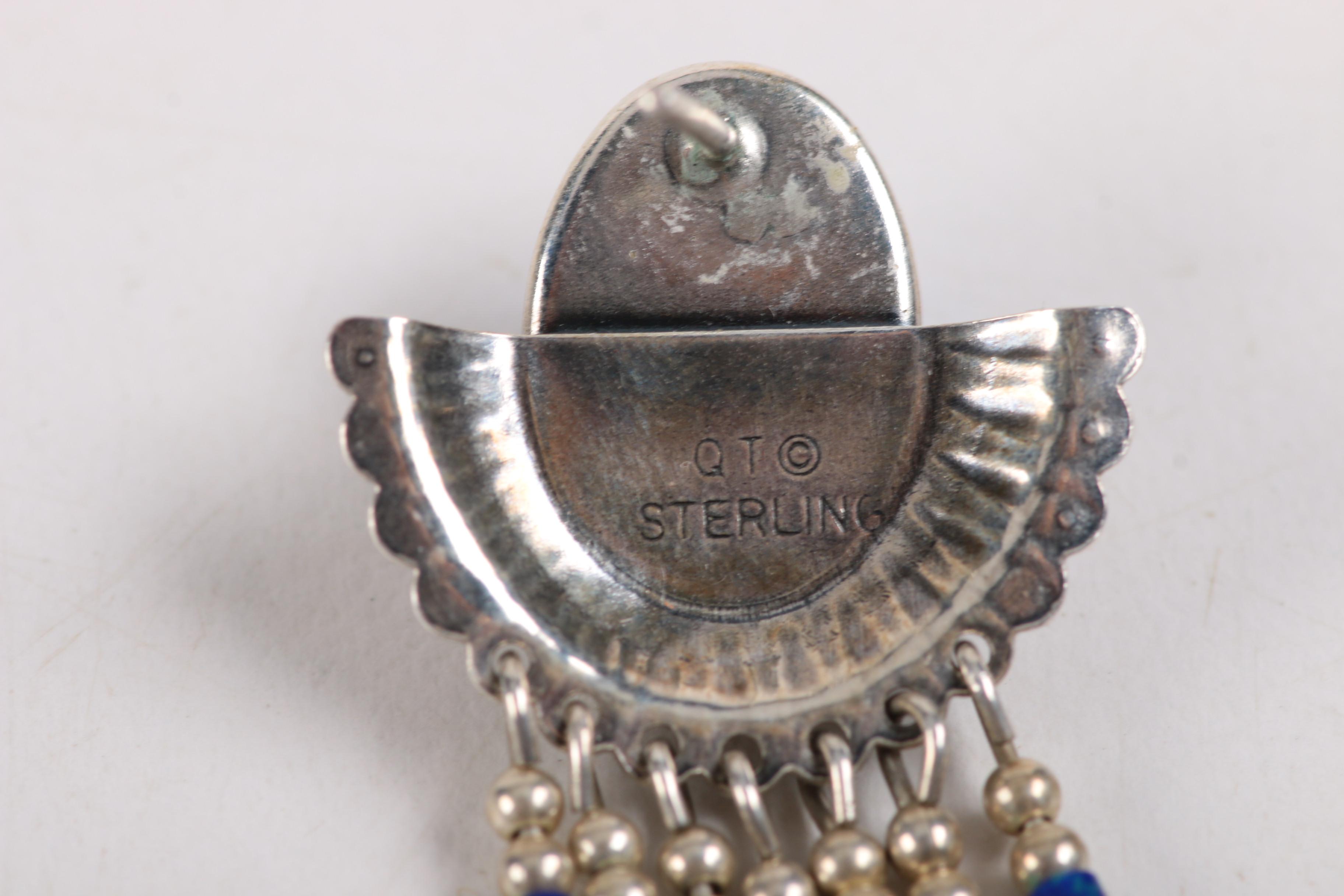 Sterling Silver Southwestern Jewelry Including Turquoise, Lapis Lazuli and Opal