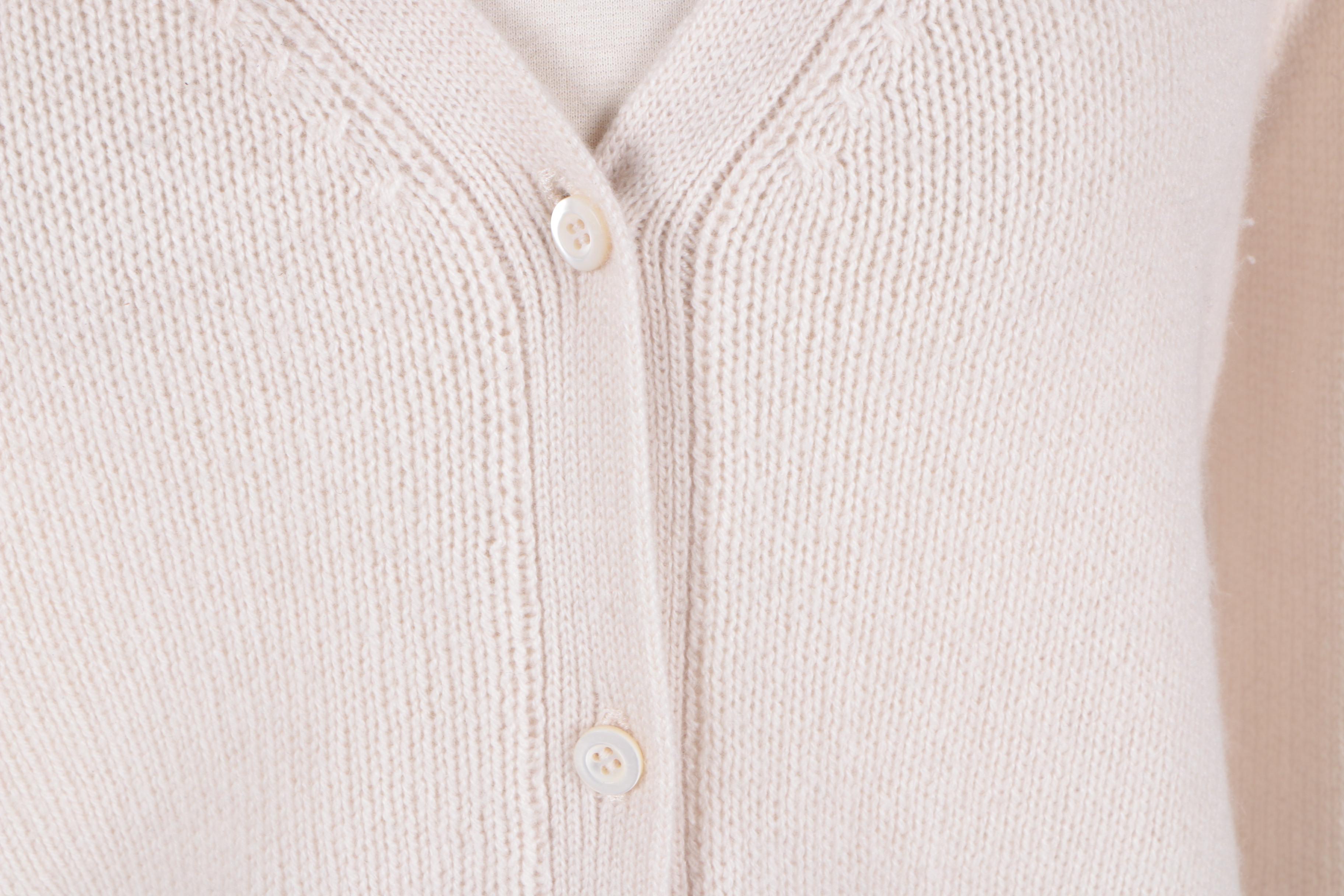 Prada Cashmere Cardigan with Suede Patches