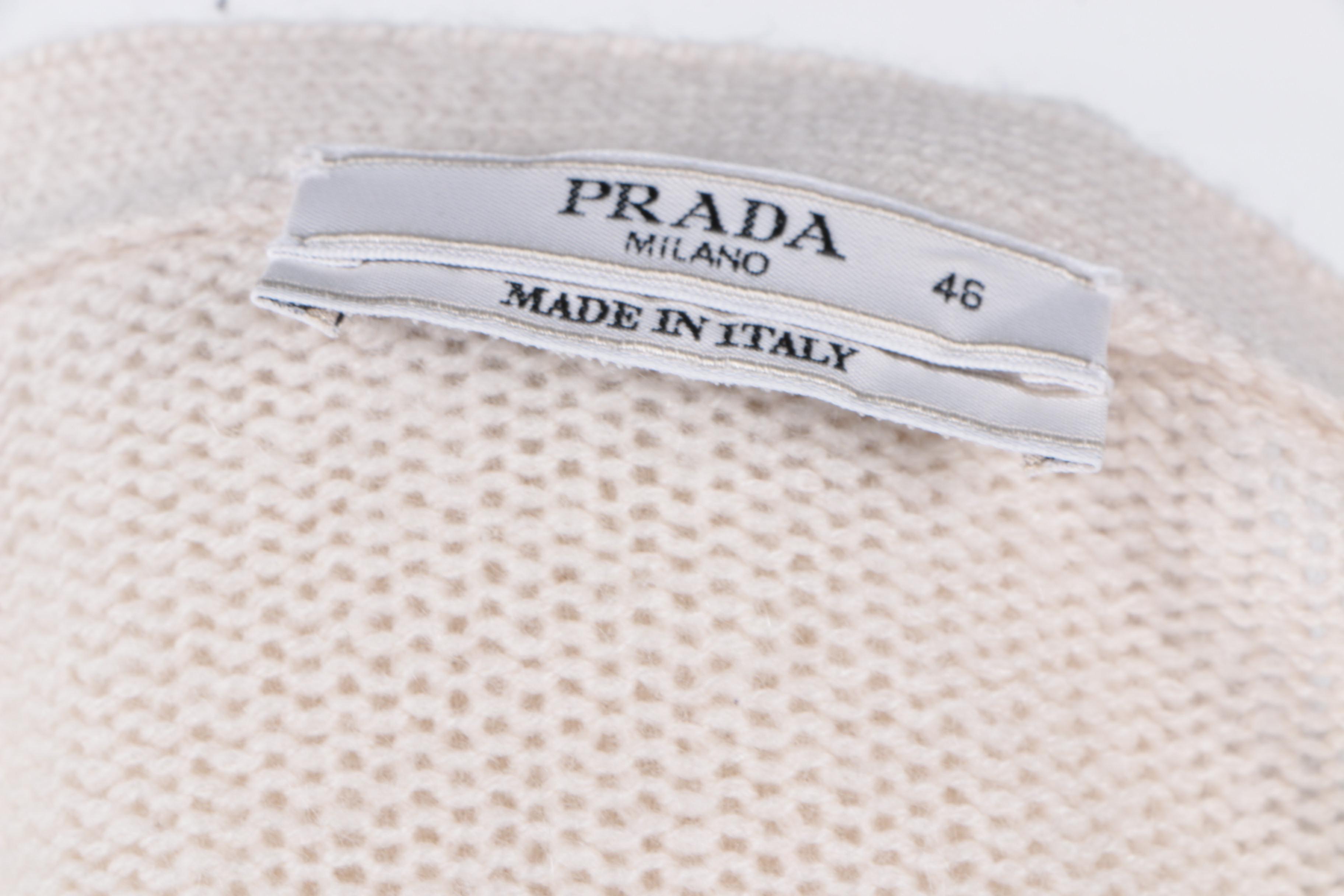 Prada Cashmere Cardigan with Suede Patches