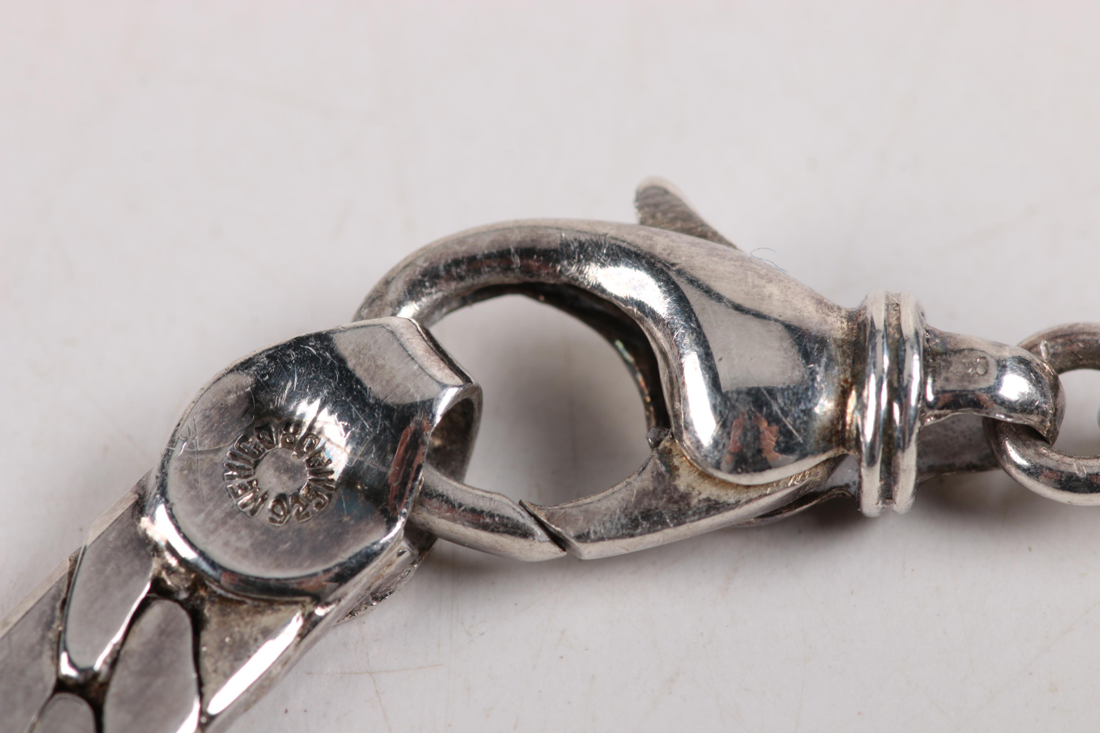 Sterling Silver Chain Necklaces Including Mexican Silver