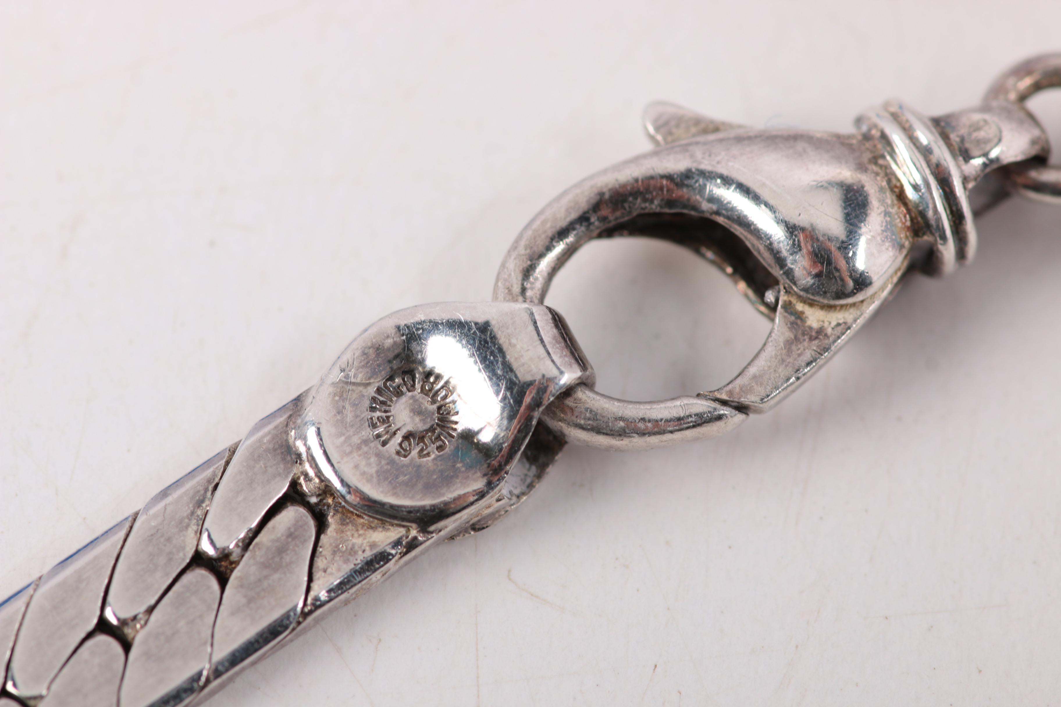 Sterling Silver Chain Necklaces Including Mexican Silver