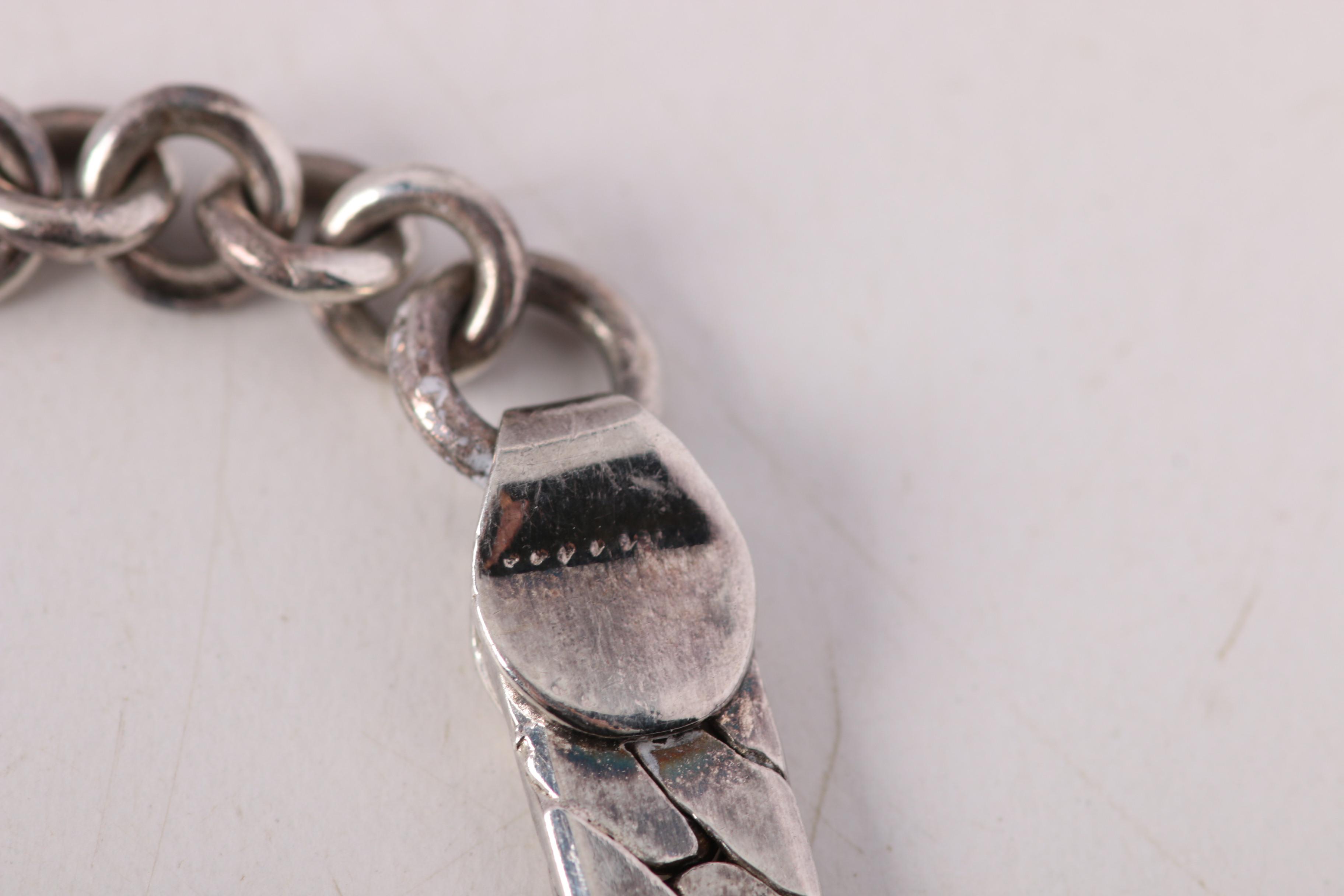 Sterling Silver Chain Necklaces Including Mexican Silver