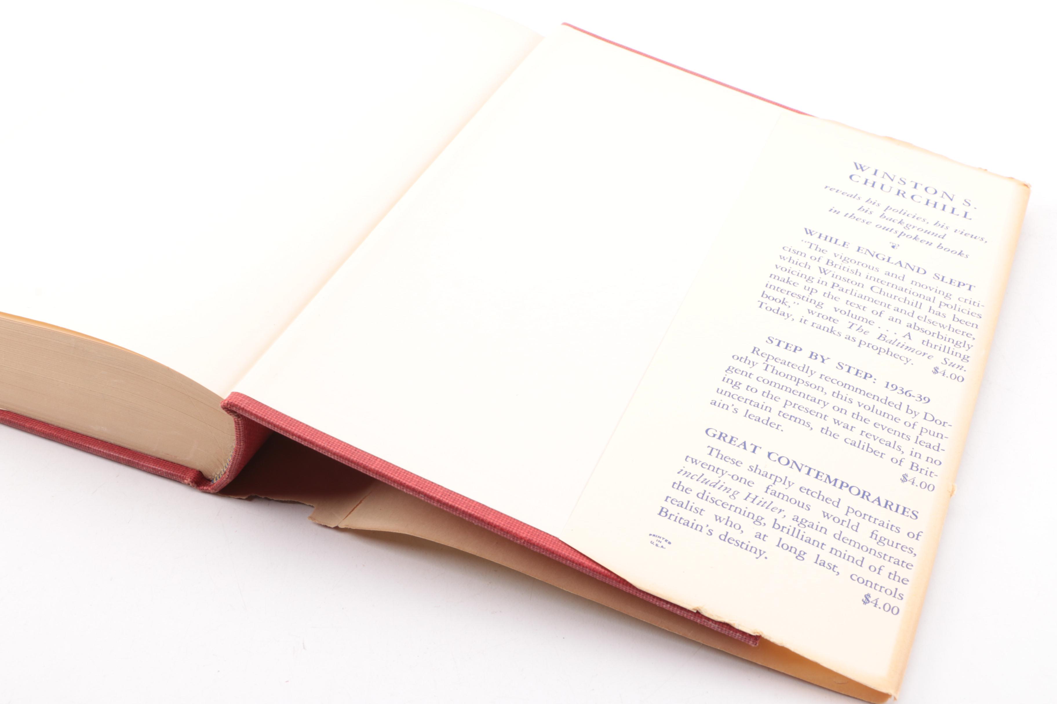 Assortment of Vintage Books by Winston Churchill