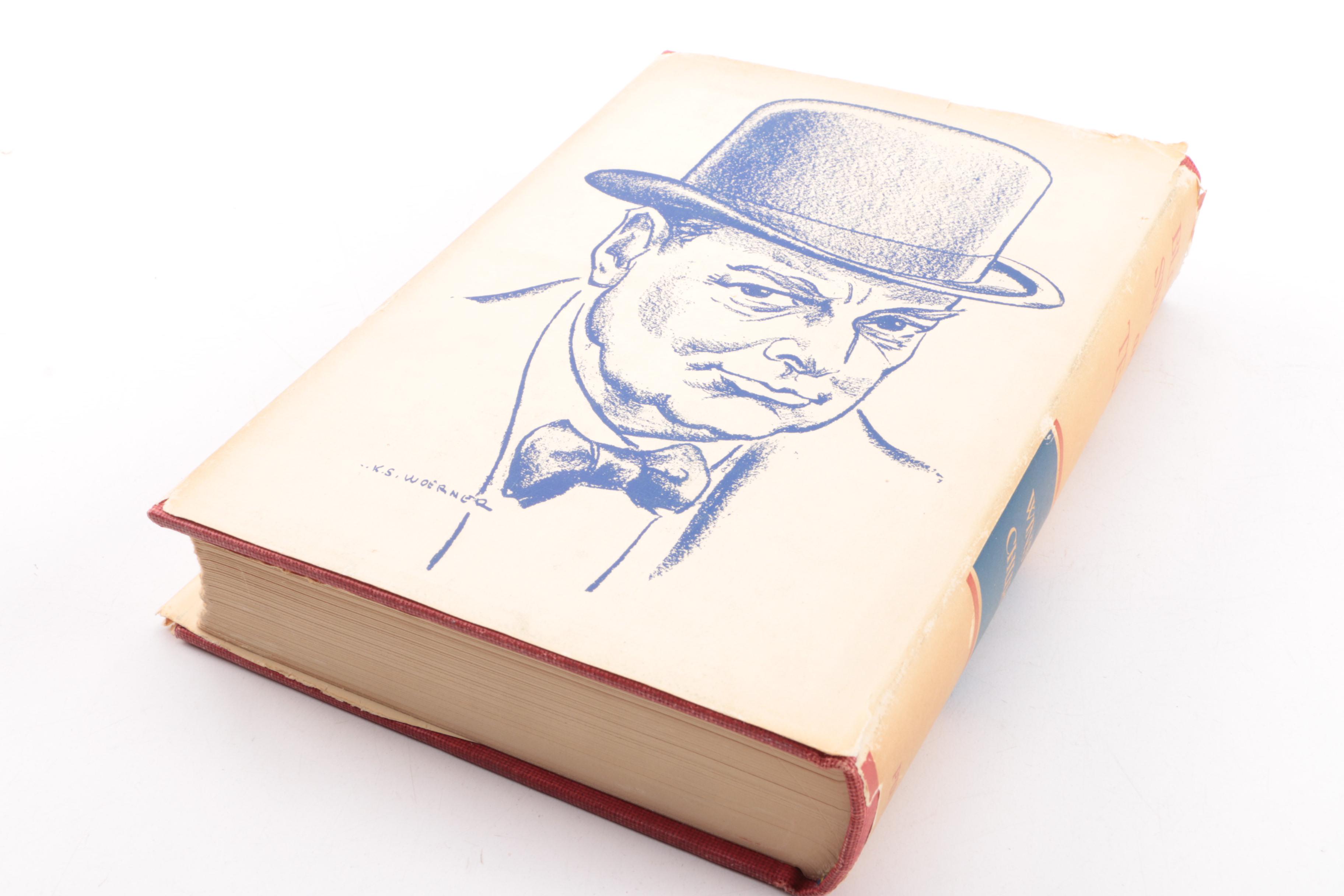 Assortment of Vintage Books by Winston Churchill