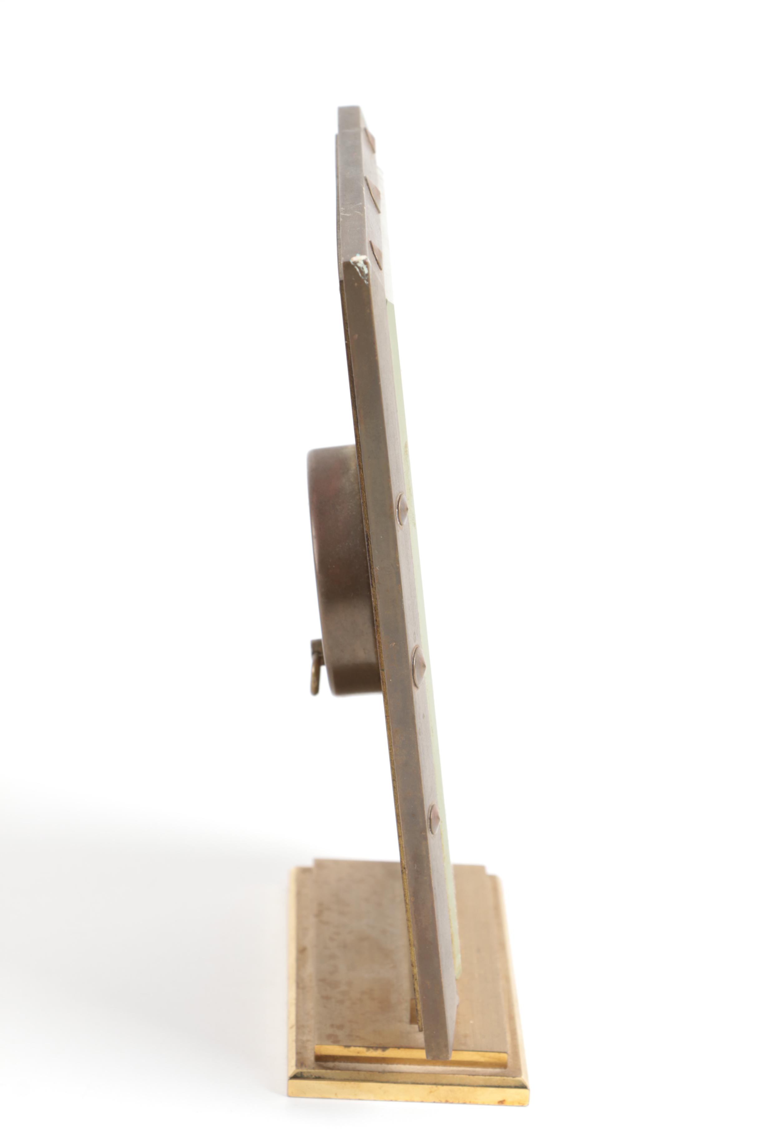 Vintage Luxor Brass Shelf Clock with "The Swing" by Fragonard