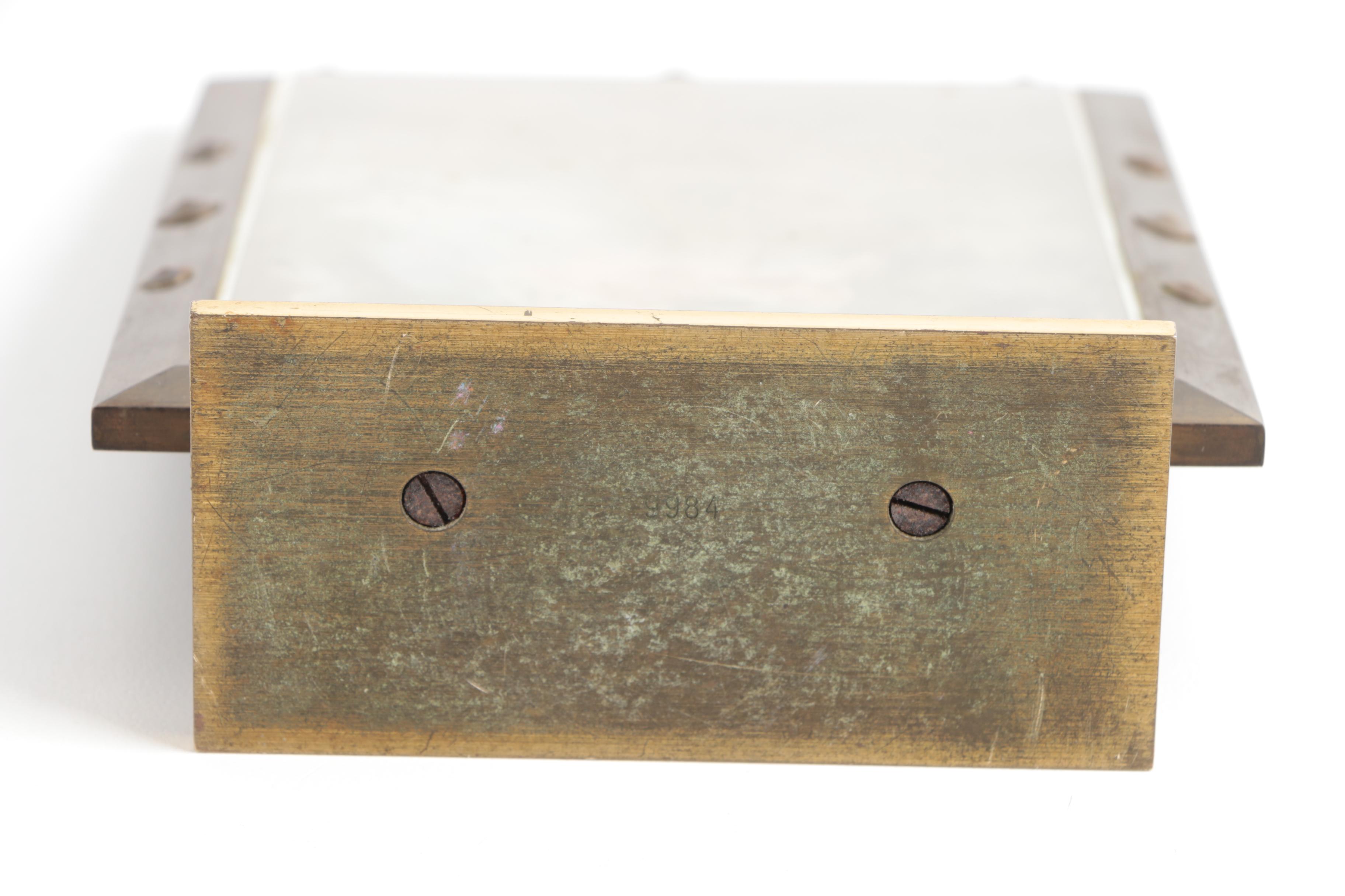 Vintage Luxor Brass Shelf Clock with "The Swing" by Fragonard