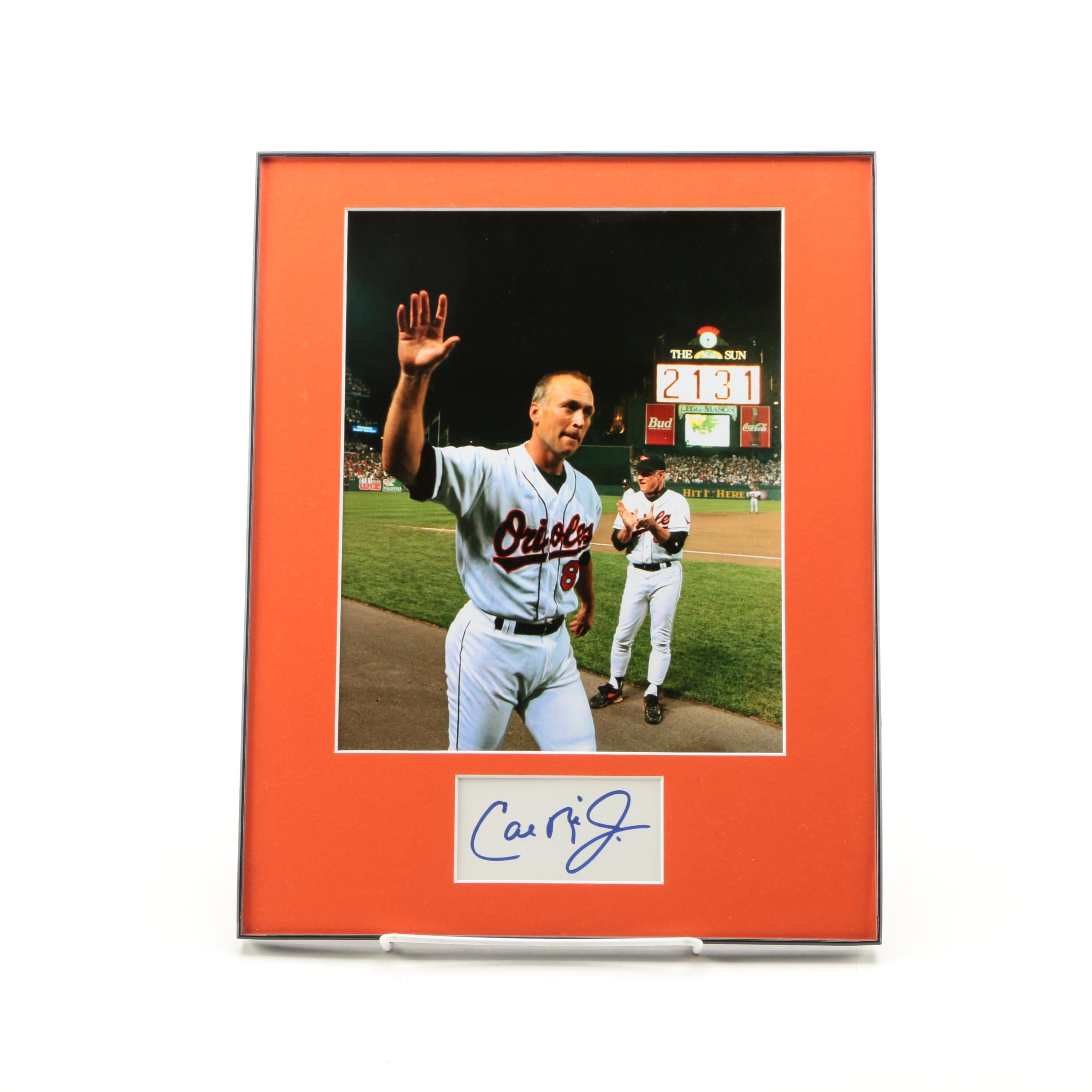 Cal Ripken Jr. Autographed Framed Photo