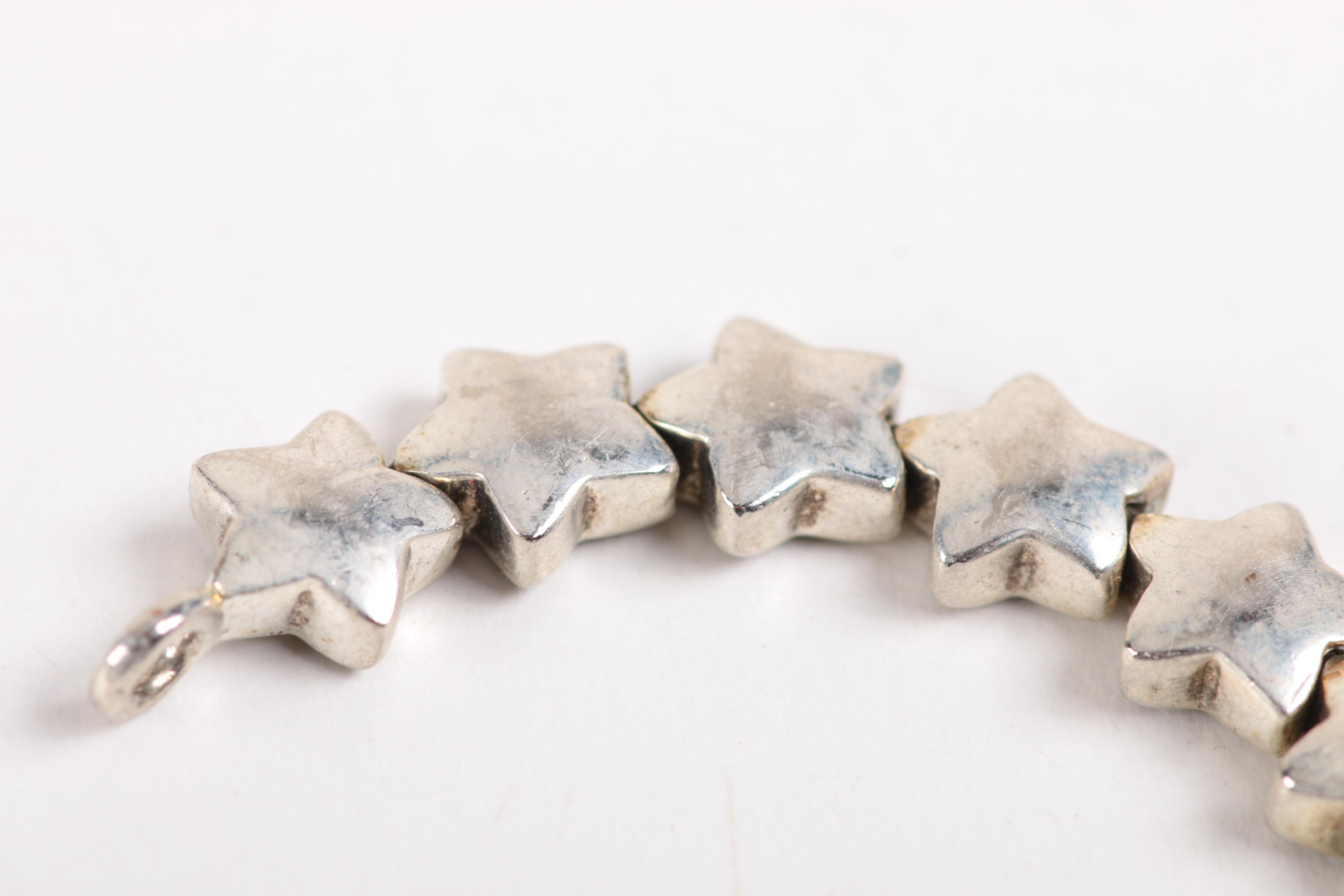 Sterling Silver Jewelry and a Gold Tone Costume Brooch