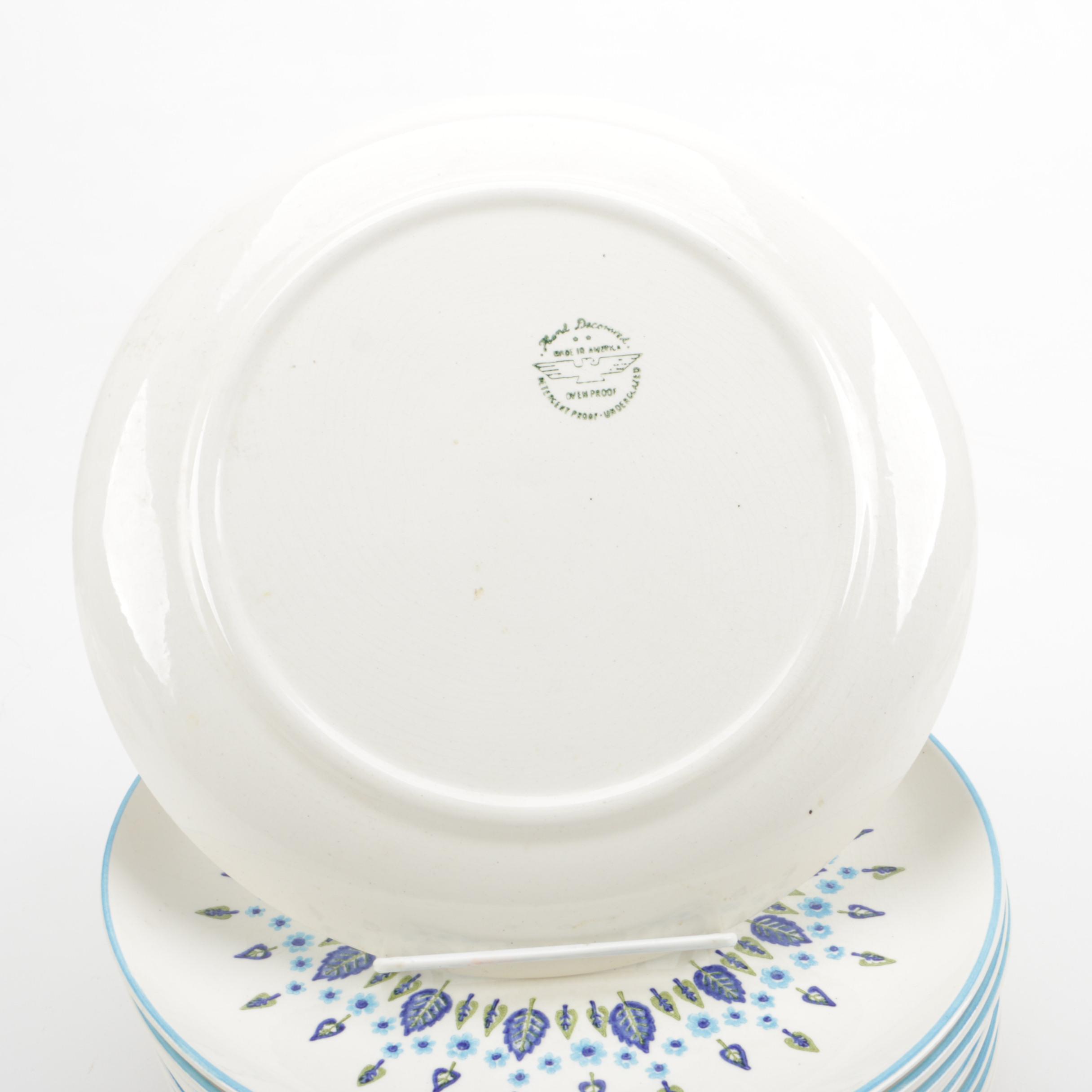 Vintage Mid Century Modern Marcrest "Swiss Alpine" Tableware