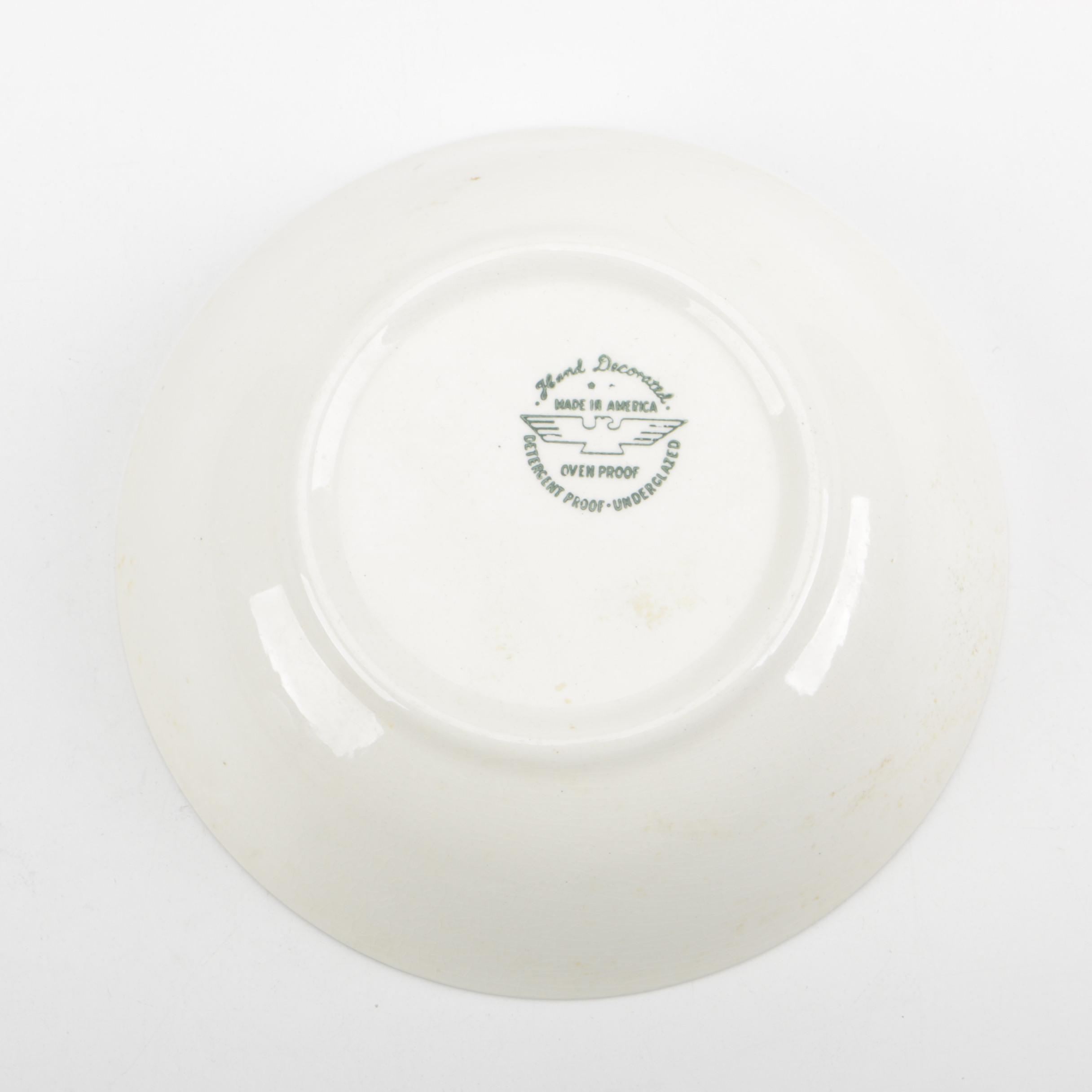 Vintage Mid Century Modern Marcrest "Swiss Alpine" Tableware