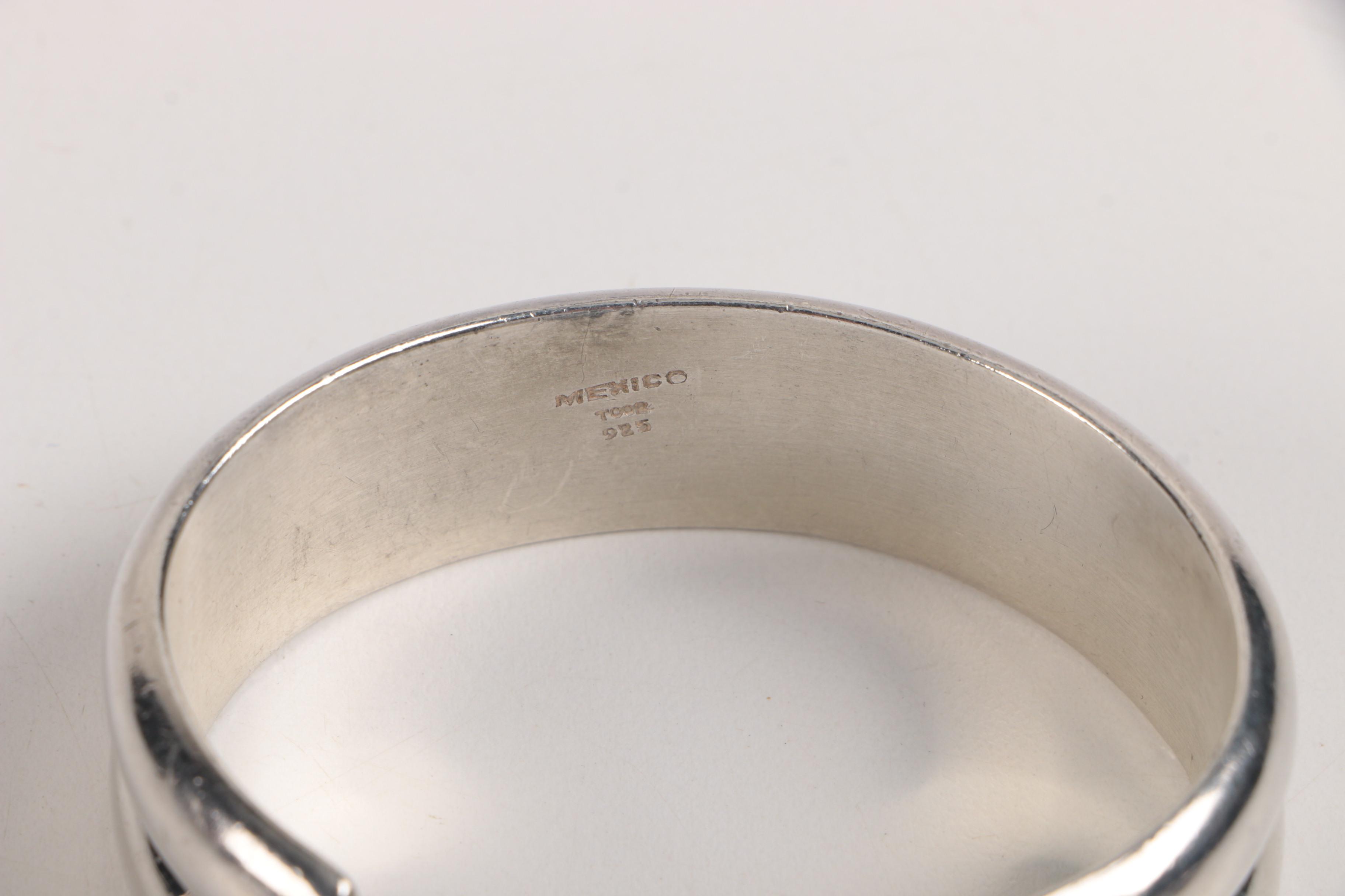 Sterling Silver Jewelry Including Jerry Roan Navajo Cuff Bracelet