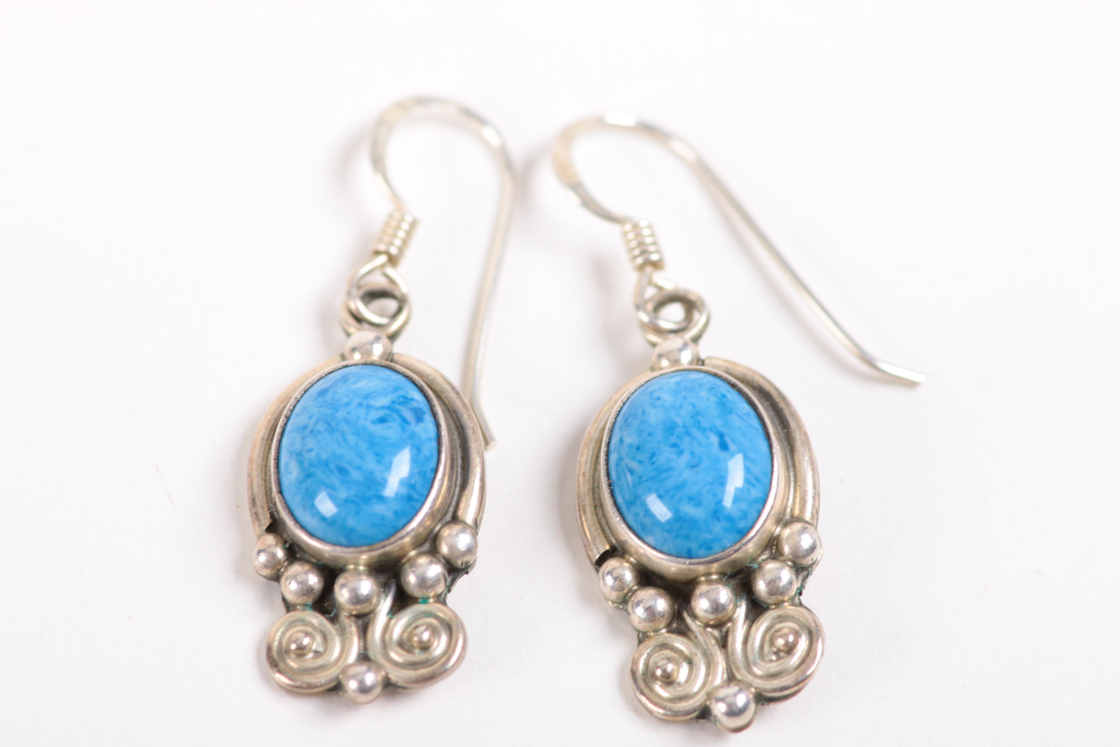 Sterling Silver Jewelry Including Jerry Roan Navajo Cuff Bracelet