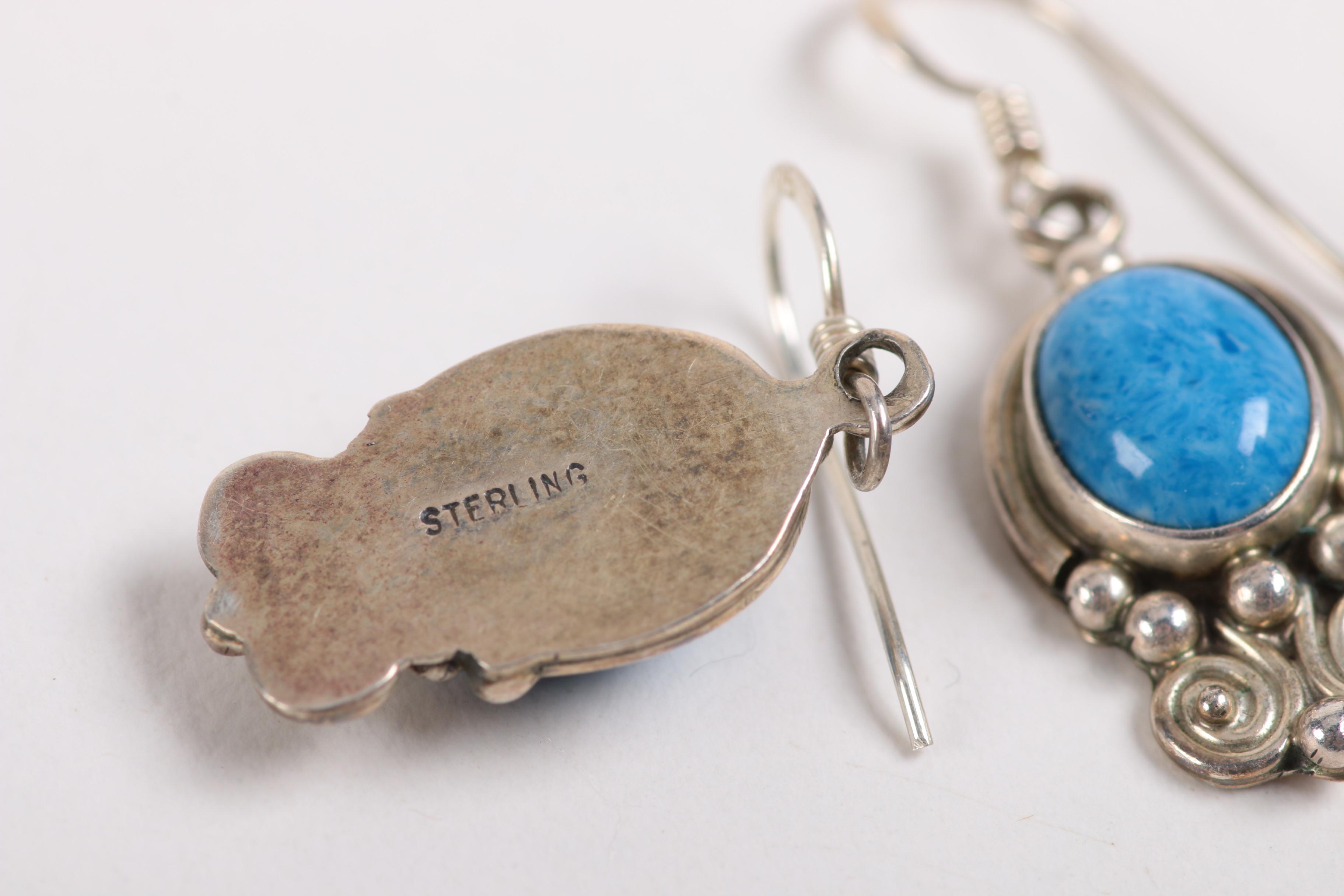 Sterling Silver Jewelry Including Jerry Roan Navajo Cuff Bracelet