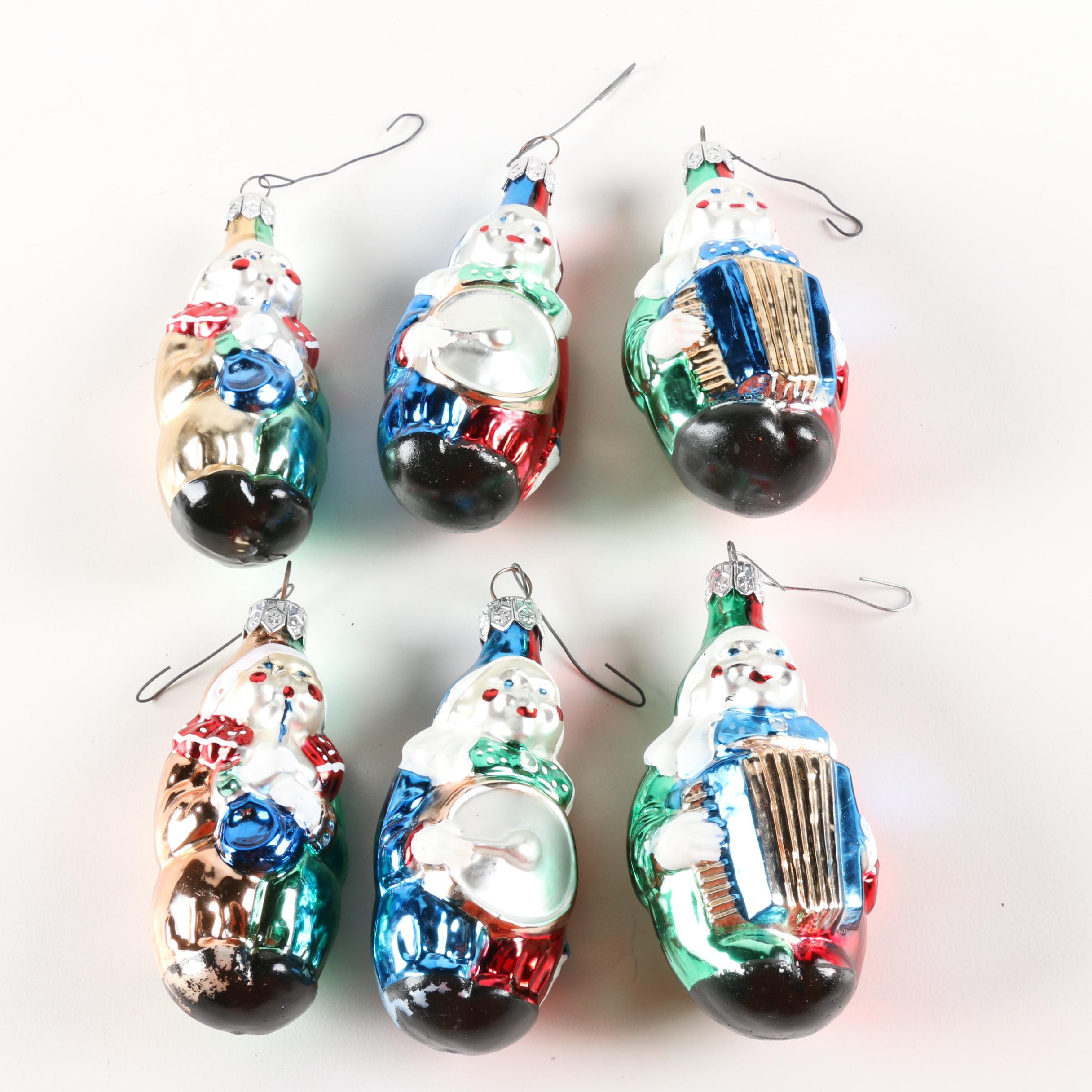 Clown Glass Christmas Ornaments