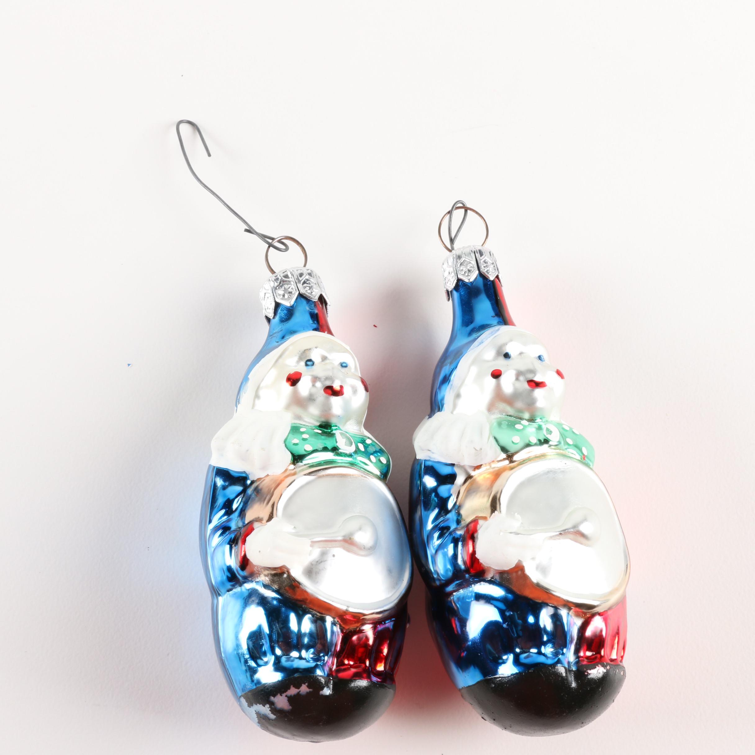 Clown Glass Christmas Ornaments