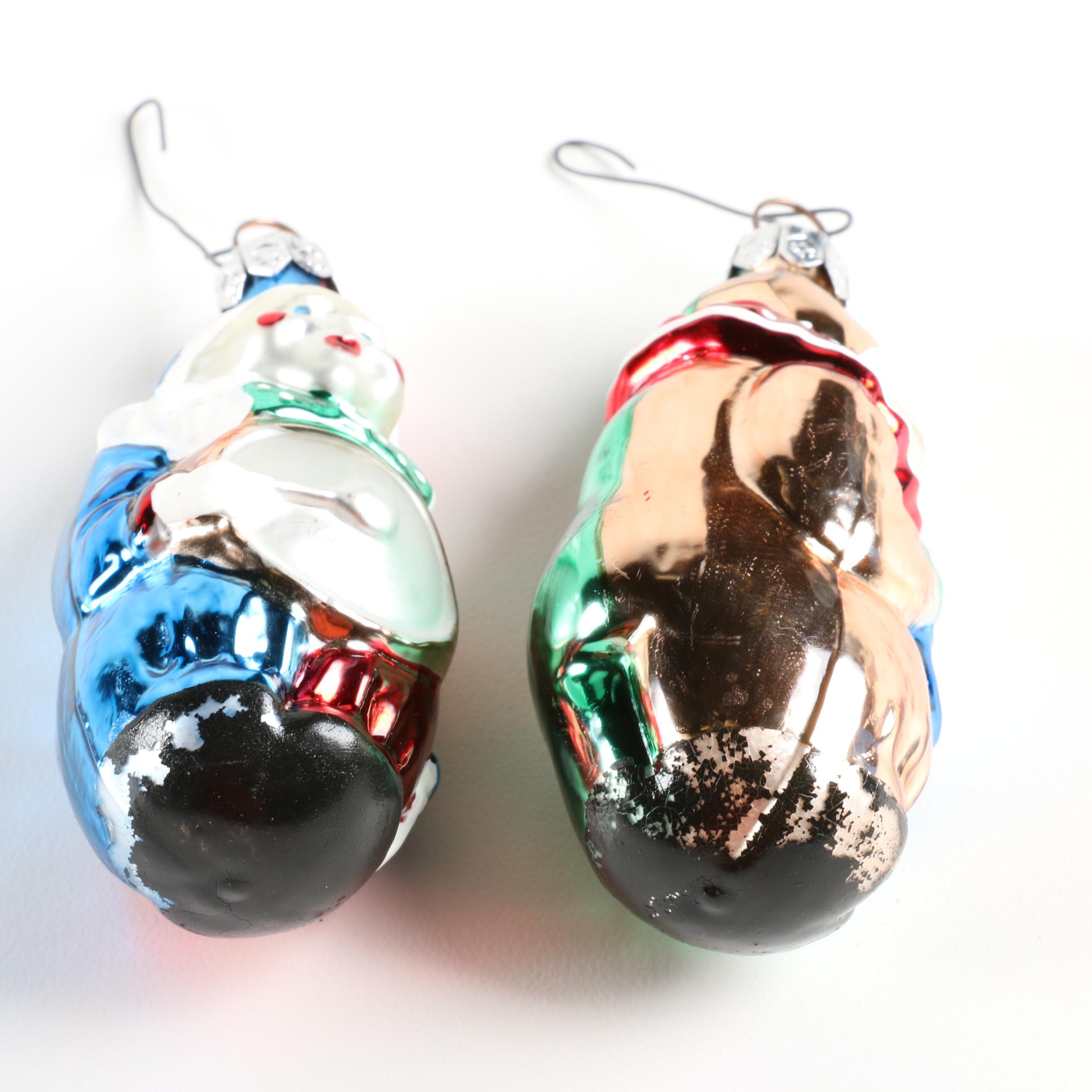 Clown Glass Christmas Ornaments