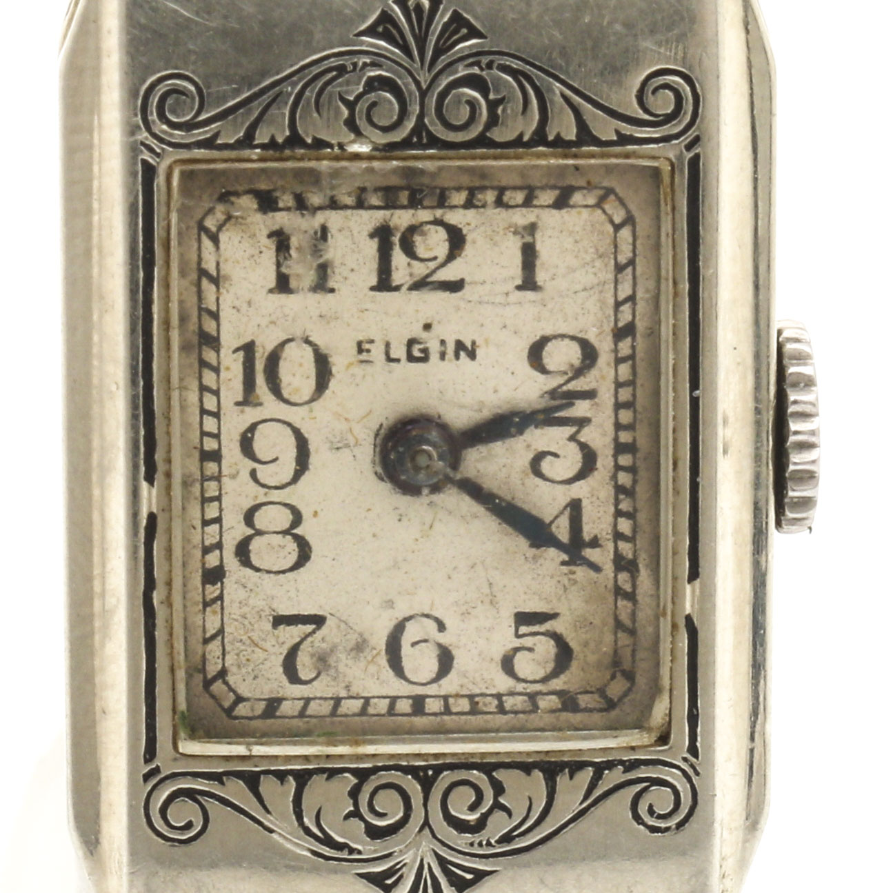 Vintage Elgin 14K White Gold Filled Watch