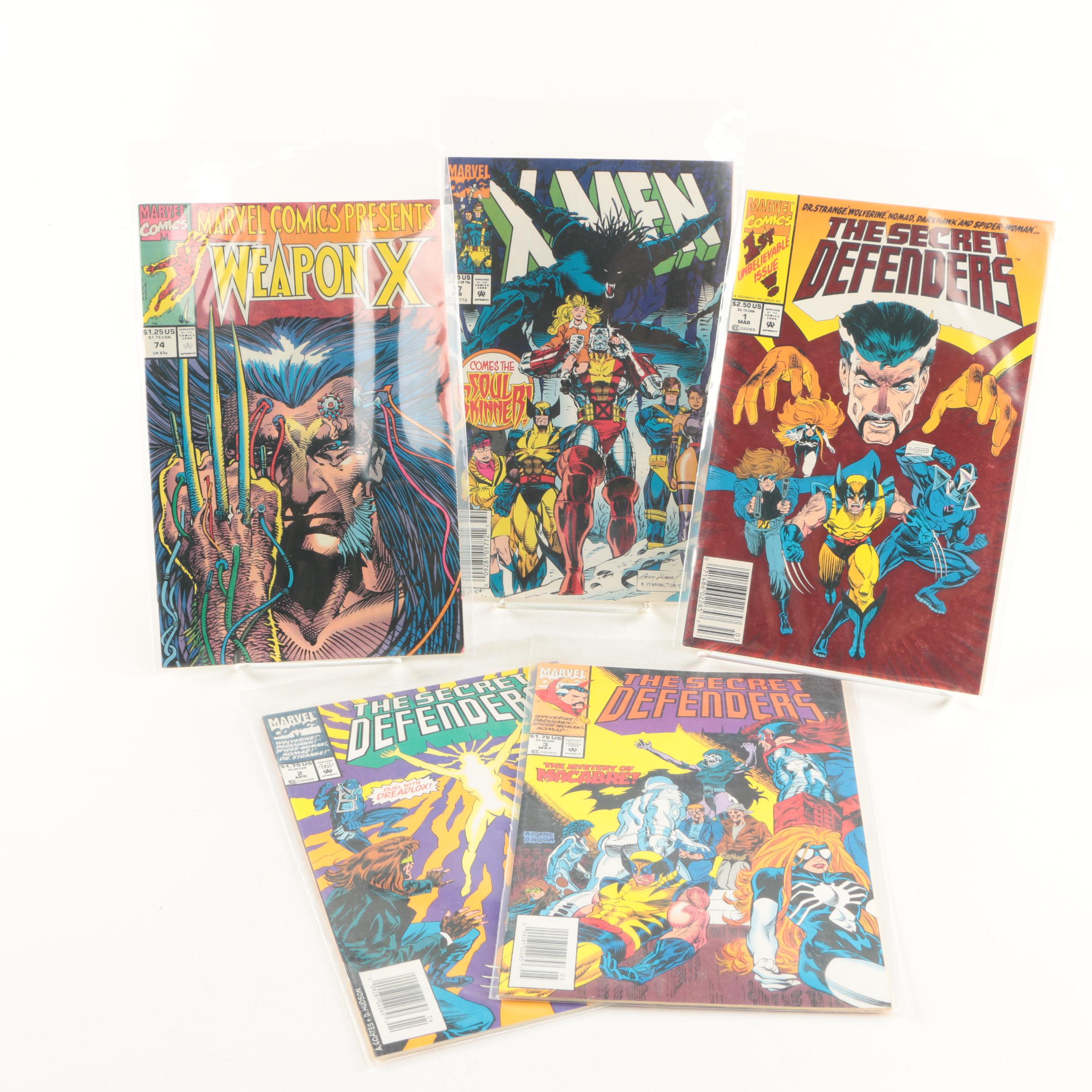 "Secret Defenders" 1-3 and X-Men Themed Comics
