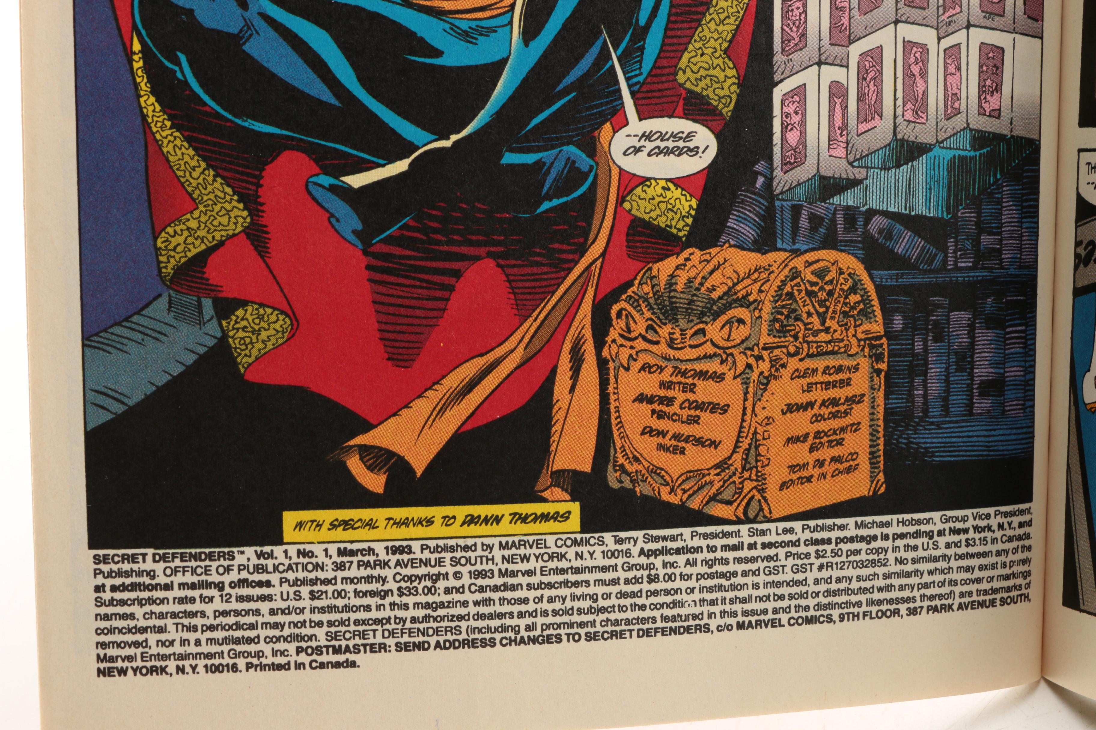 "Secret Defenders" 1-3 and X-Men Themed Comics