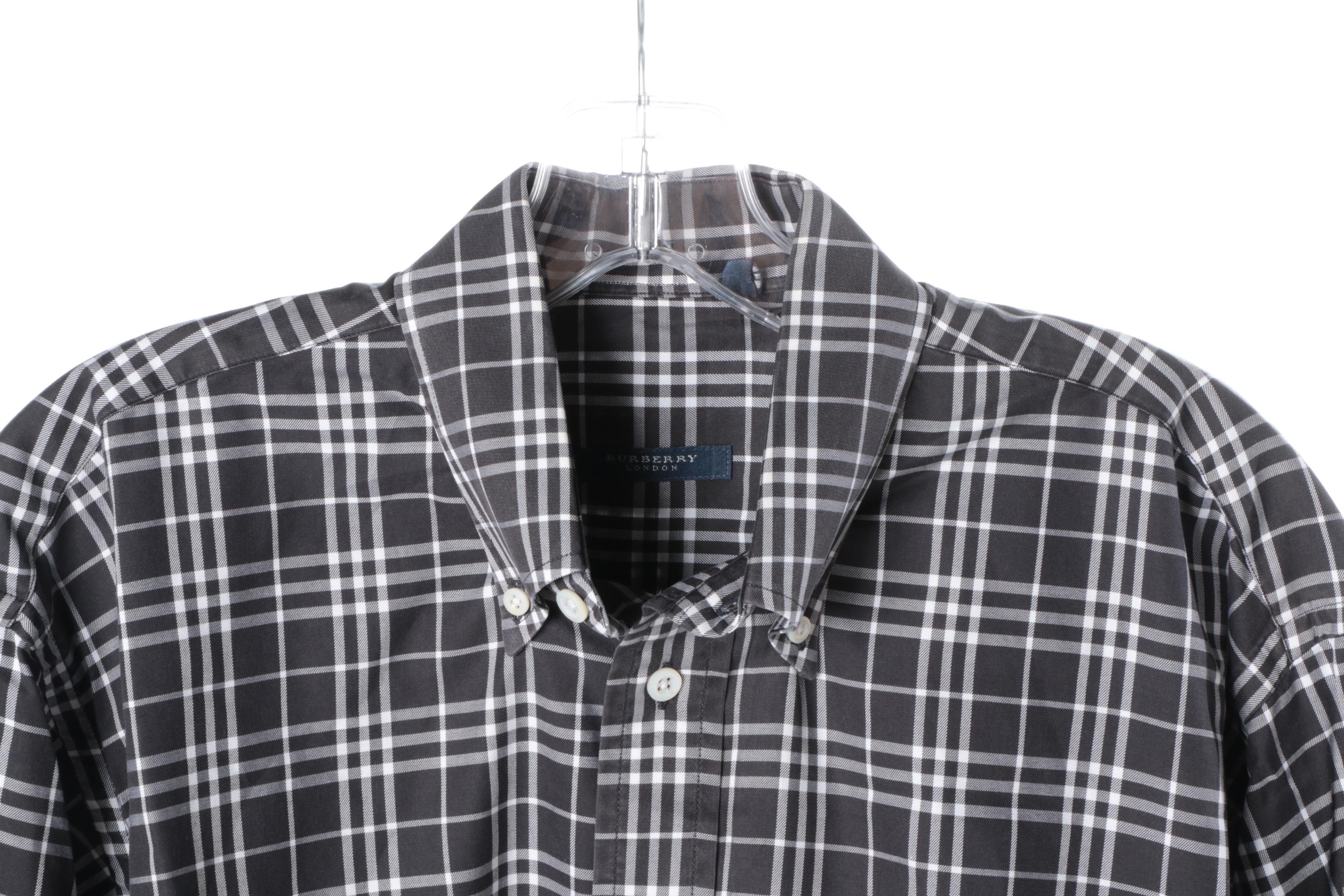 Men's Burberry Plaid Shirts