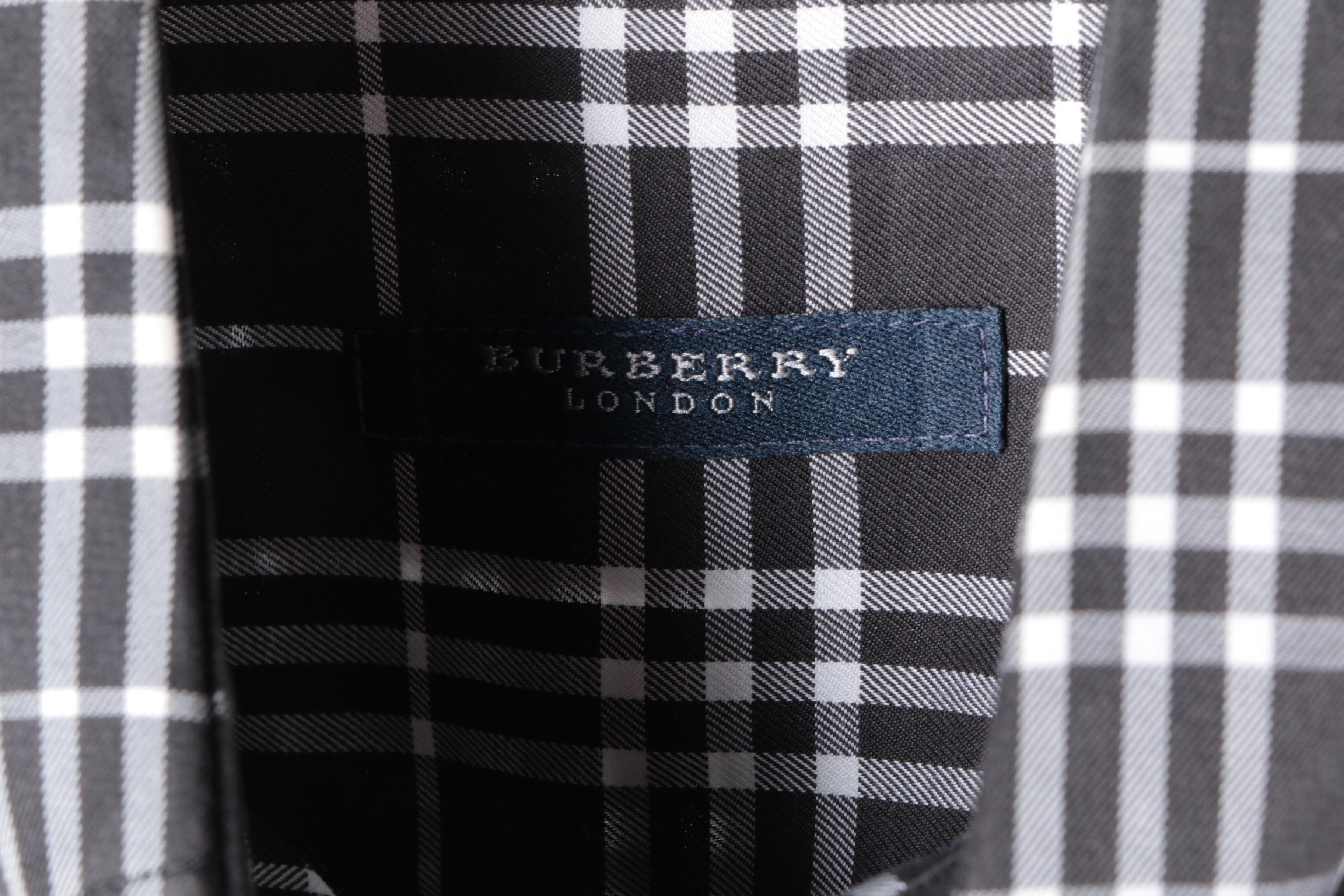 Men's Burberry Plaid Shirts