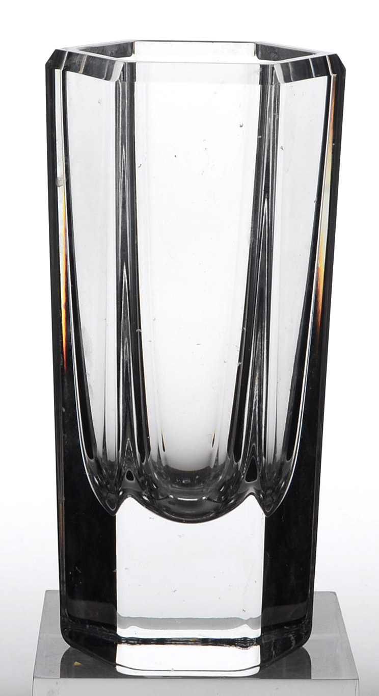 Kosta Bode Edenfalk Six Sided Crystal Vase
