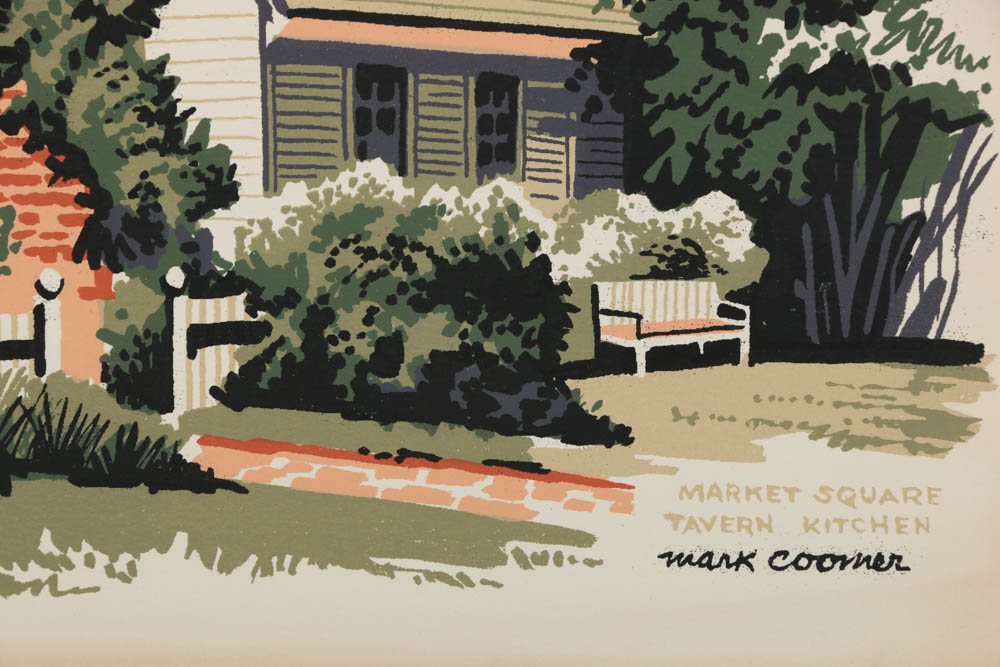 Collection of Mark Coomer Serigraphs on Paper of Suburban Architecture