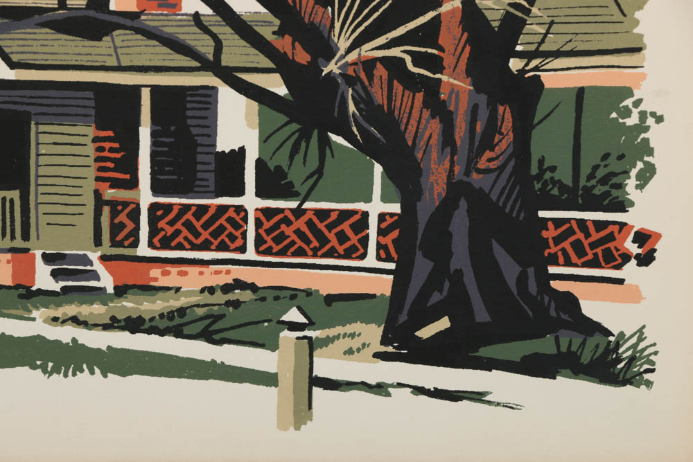 Collection of Mark Coomer Serigraphs on Paper of Suburban Architecture