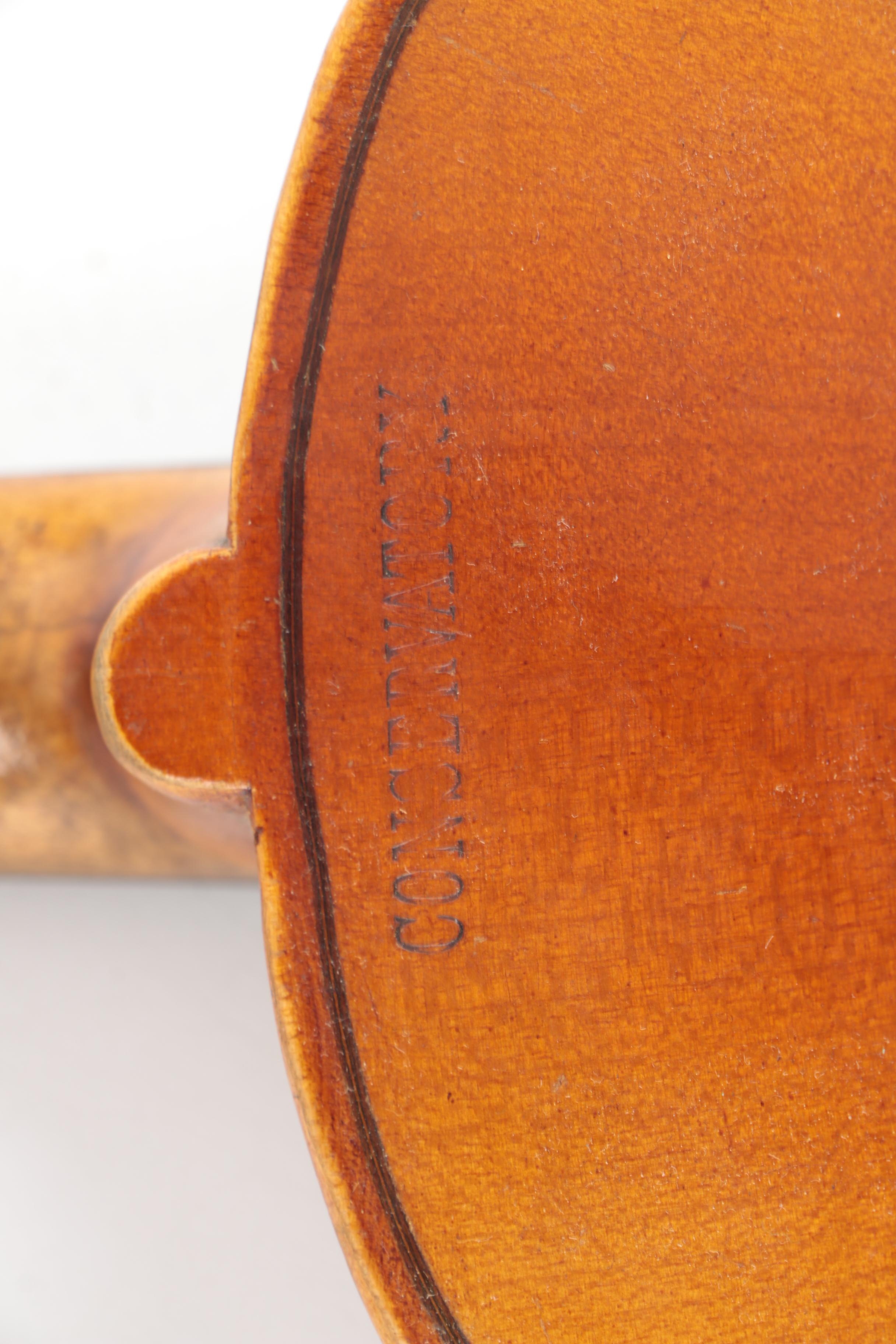Vintage Stradivarius Reproduction Half-Size Violin and Case