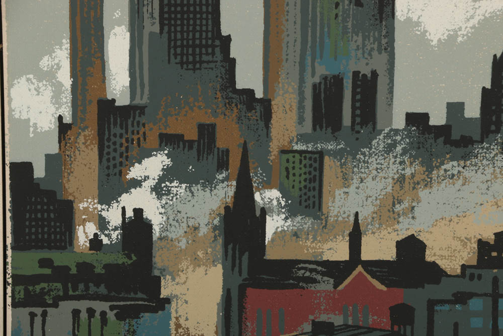 Collection of Mark Coomer Limited Edition Serigraphs on Board of Street Scenes