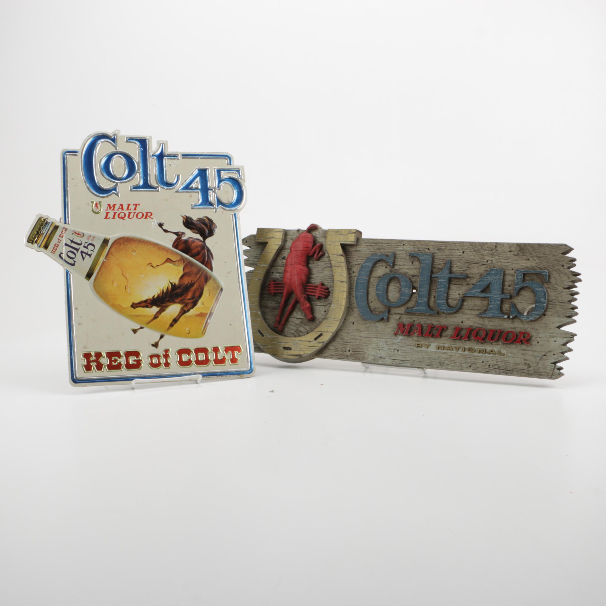 Colt 45 Malt Liquor Signs