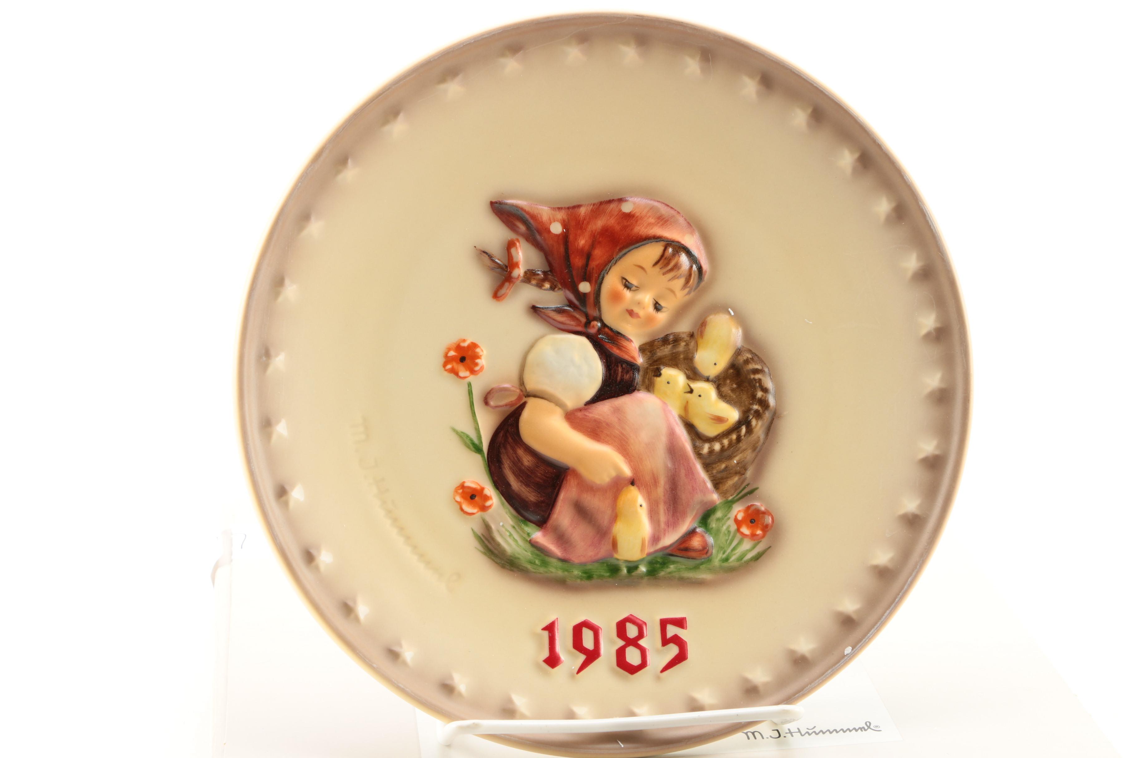 Goebel Porcelain Hummel Bells and Plate